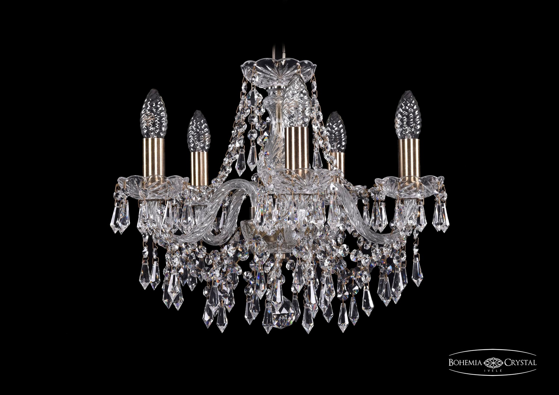 Подвесная хрустальная люстра 1403 Bohemia 1403/5/141 Pa