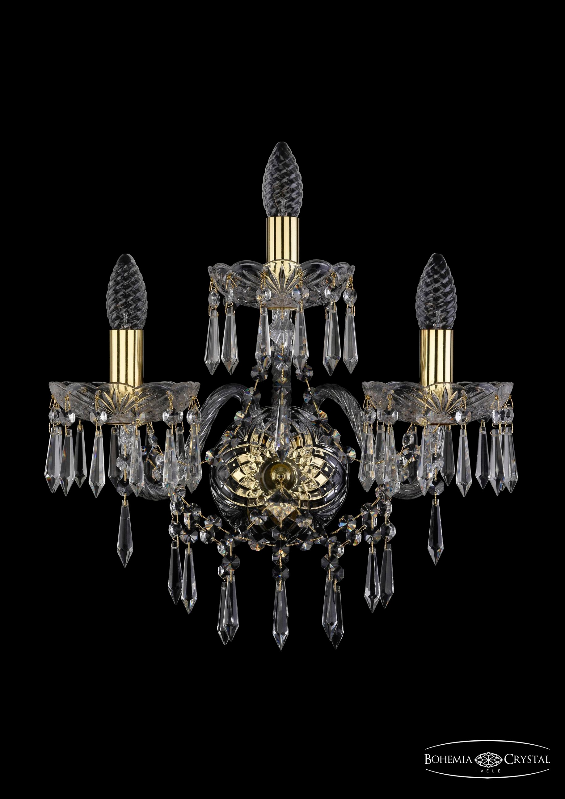 Настенное бра Bohemia 1403 1403B/2+1/160/XL/G