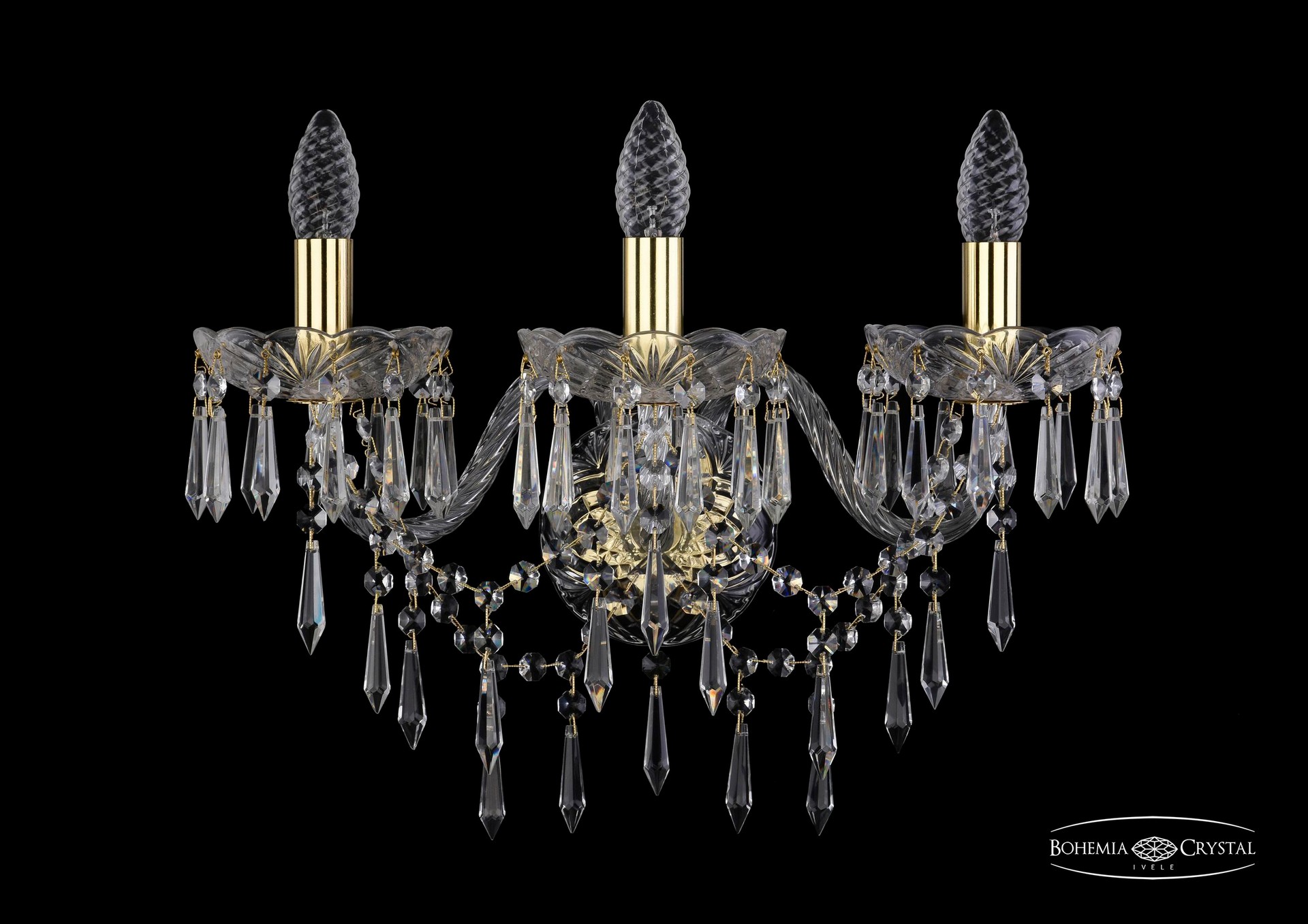 Настенное бра Bohemia 1403 1403B/3/195/XL/G