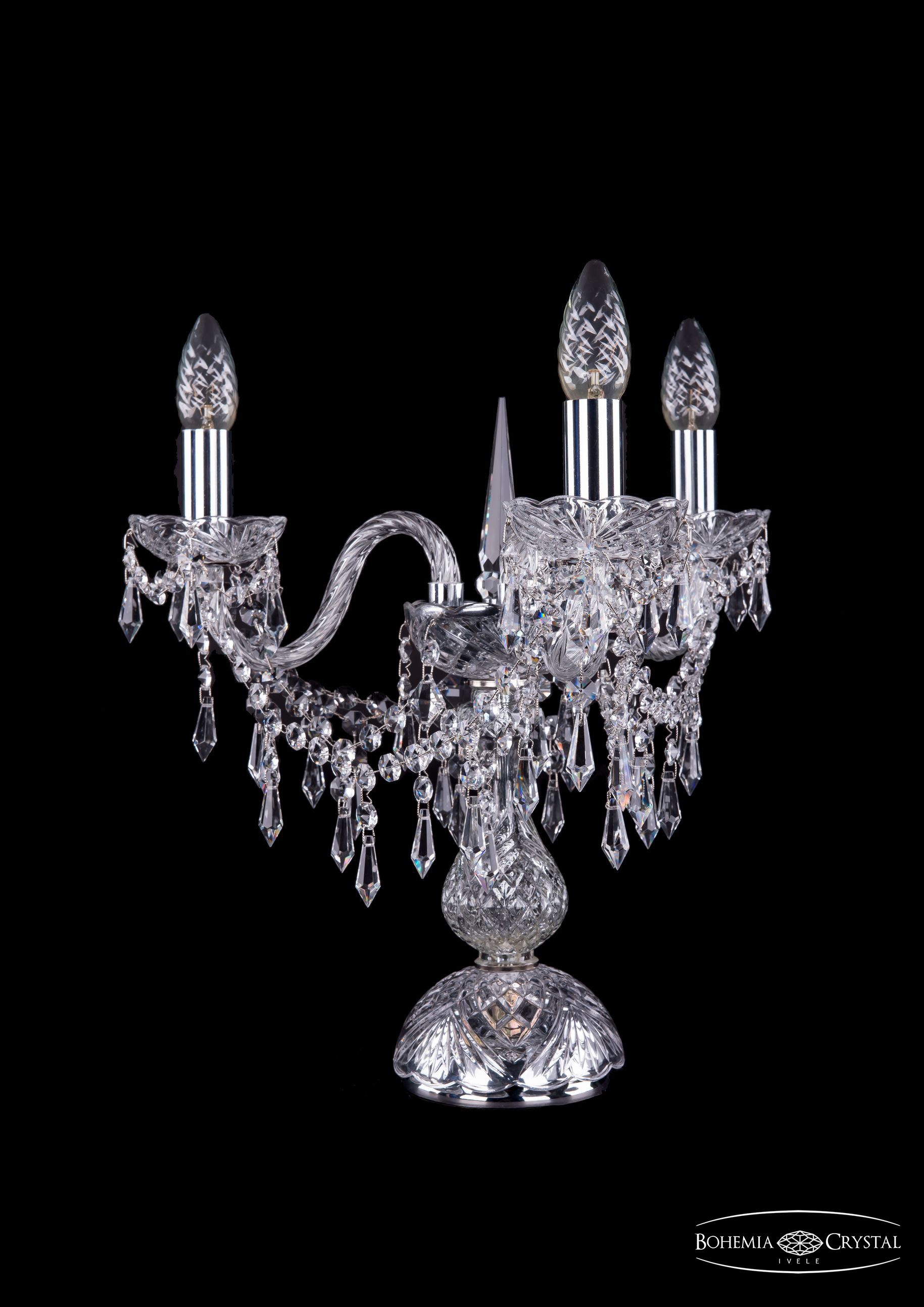 Настольная лампа Bohemia 1403 1403L/3/141-39/Ni