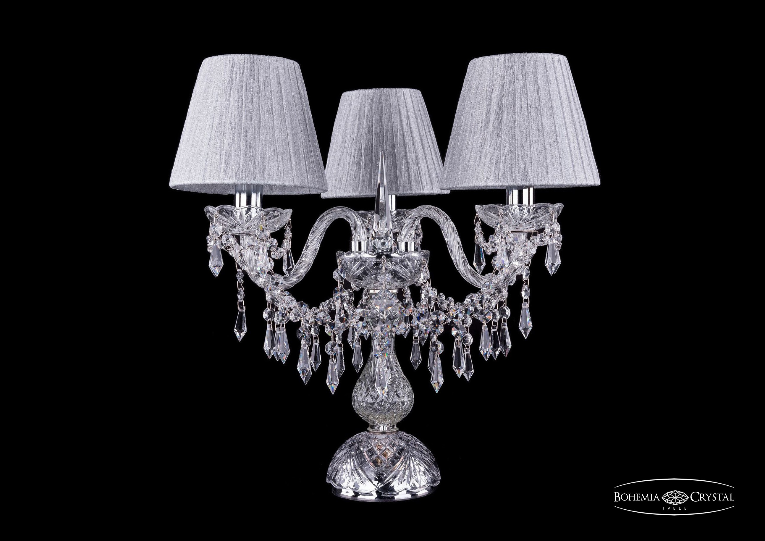 Настольная лампа Bohemia 1403 1403L/3/141-39/Ni/SH6-160