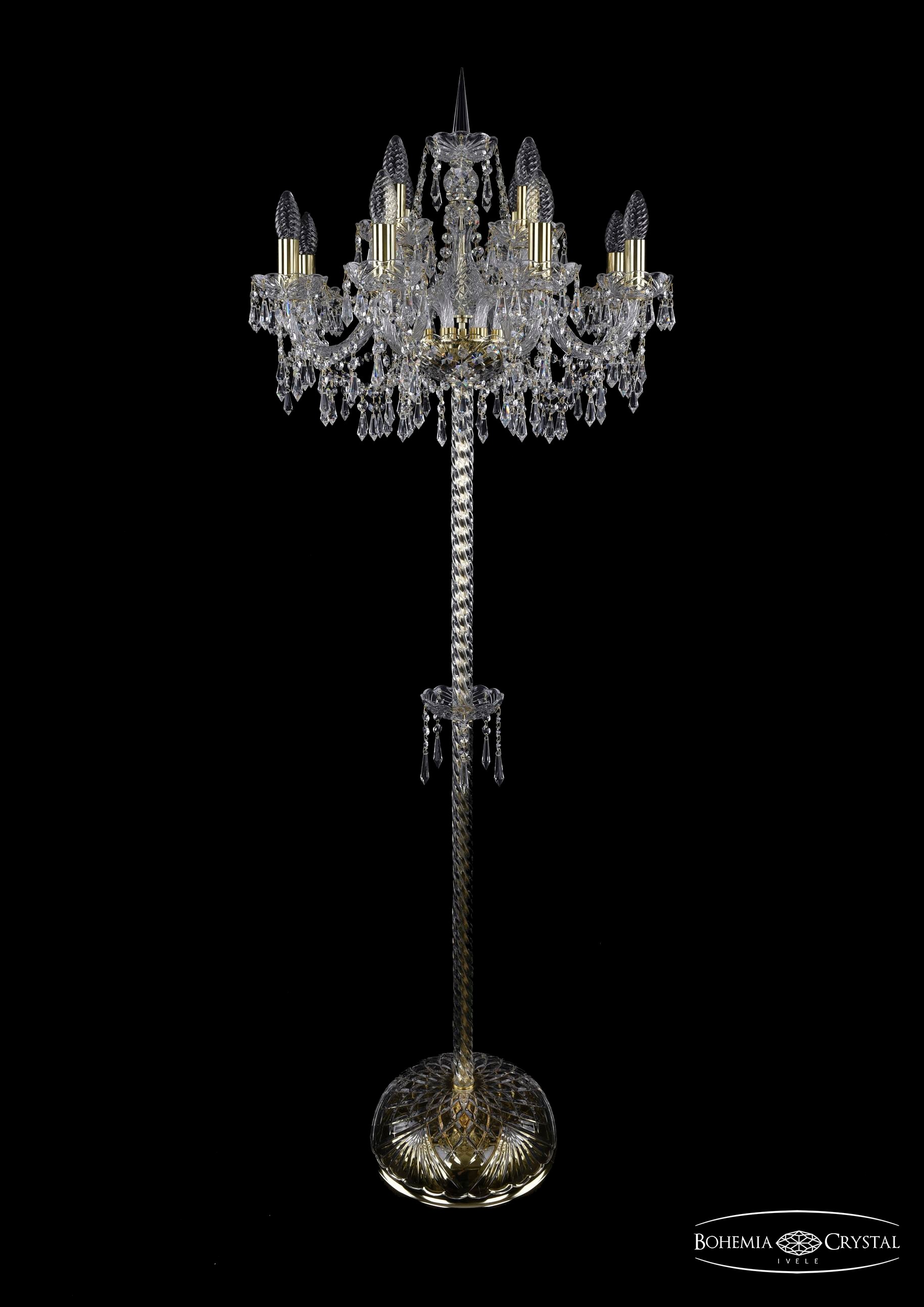 Торшер Bohemia 1403T2/8+4/195-165/G