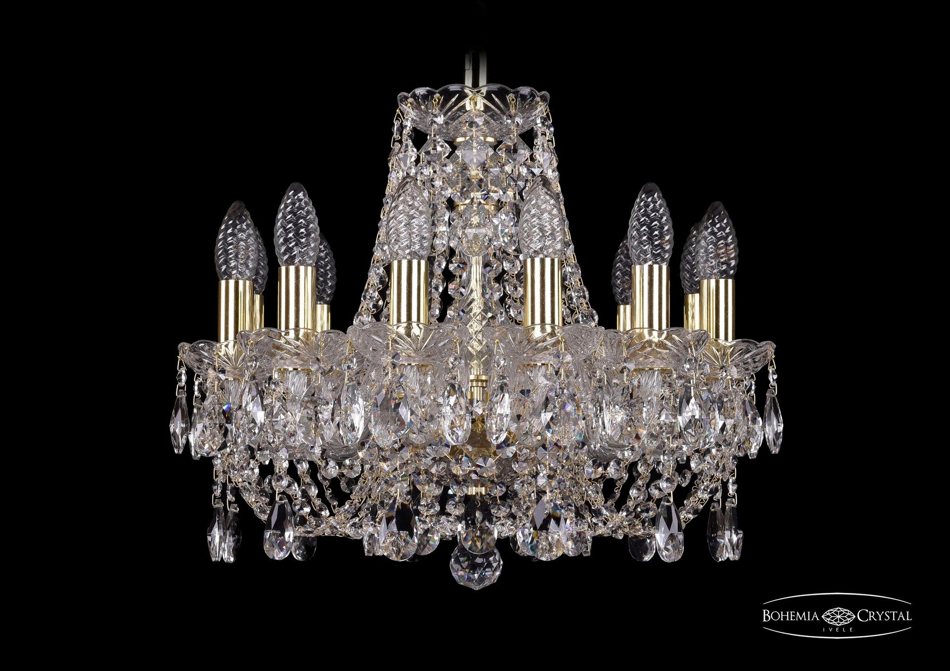 Подвесная хрустальная люстра 1406 Bohemia 1406/12/141 G