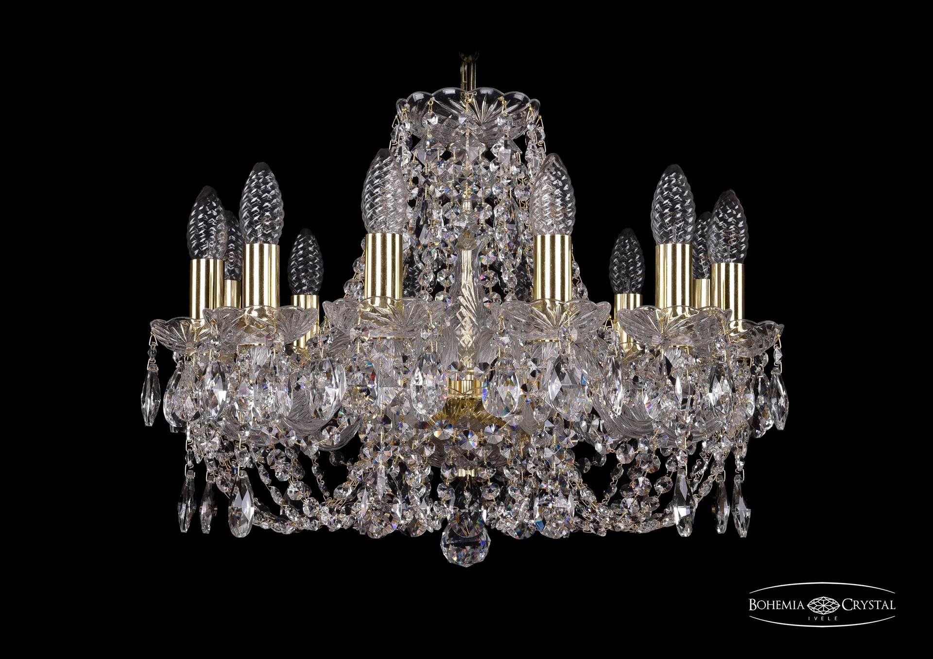 Подвесная хрустальная люстра 1406 Bohemia 1406/12/160 G