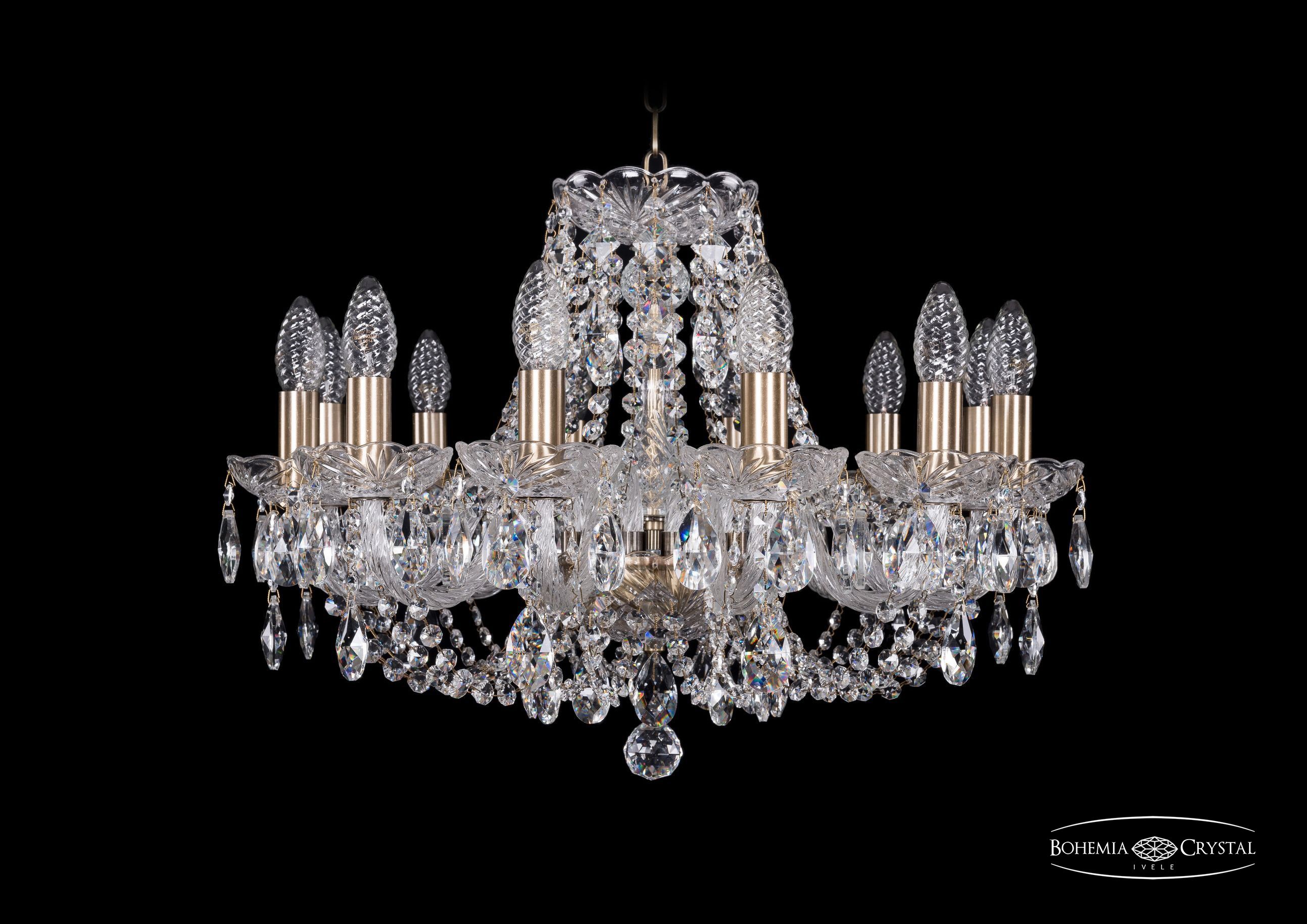 Подвесная хрустальная люстра 1406 Bohemia 1406/12/195 Pa