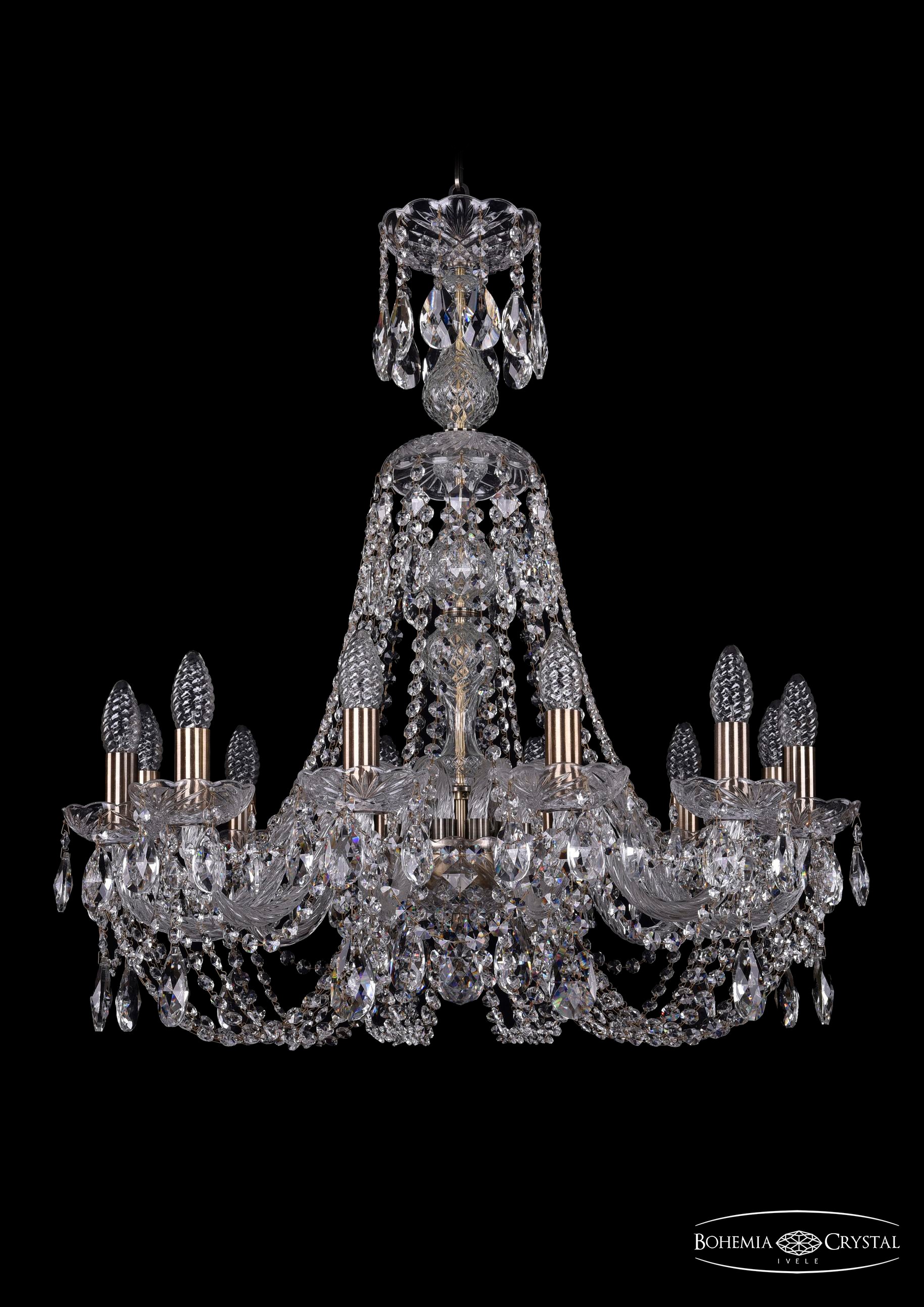 Подвесная хрустальная люстра 1406 Bohemia 1406/12/240/XL-74 Pa