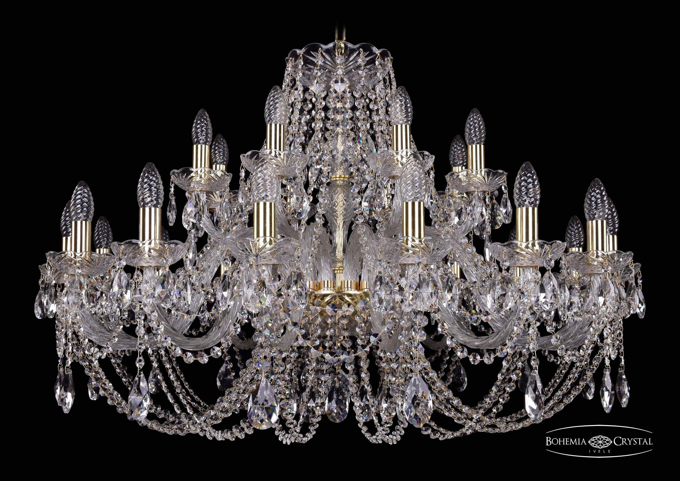 Подвесная хрустальная люстра 1406 Bohemia 1406/16+8/360 G