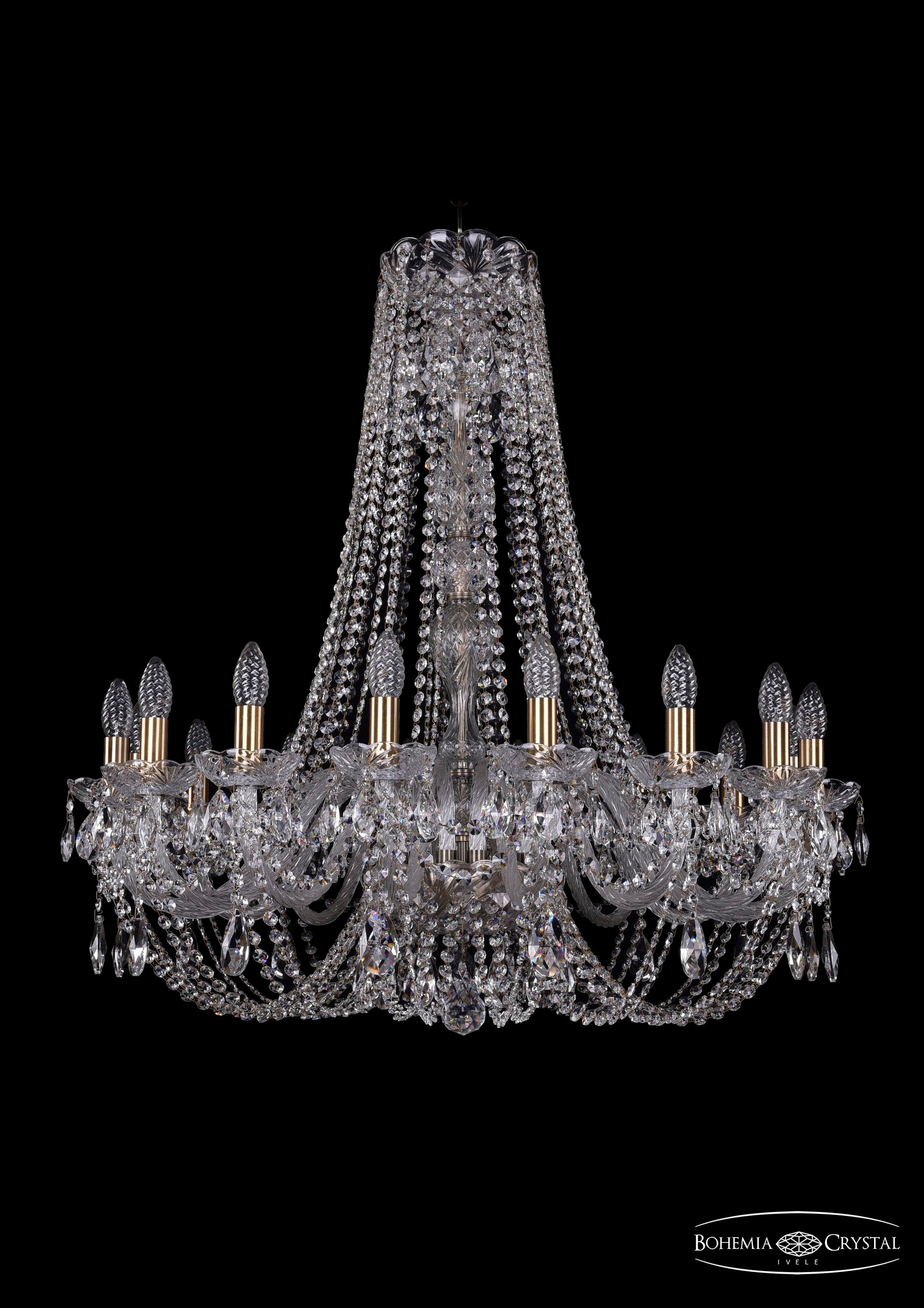 Подвесная хрустальная люстра 1406 Bohemia 1406/16/300/h-89 Pa
