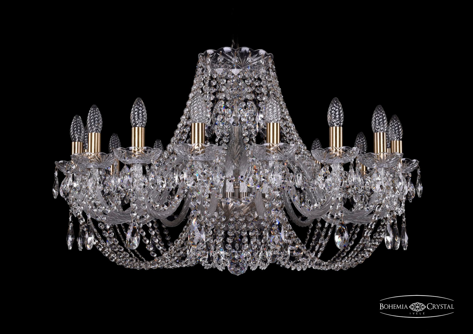 Подвесная хрустальная люстра 1406 Bohemia 1406/16/300 Pa