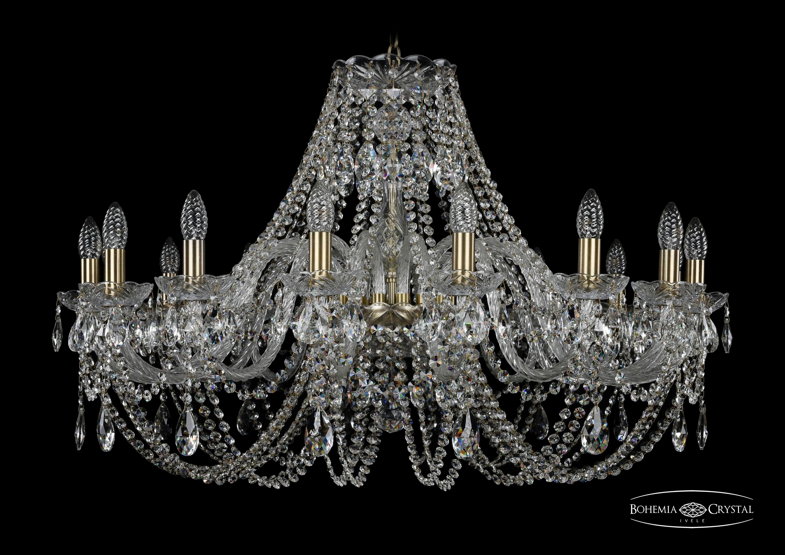 Подвесная хрустальная люстра 1406 Bohemia 1406/16/360 Pa