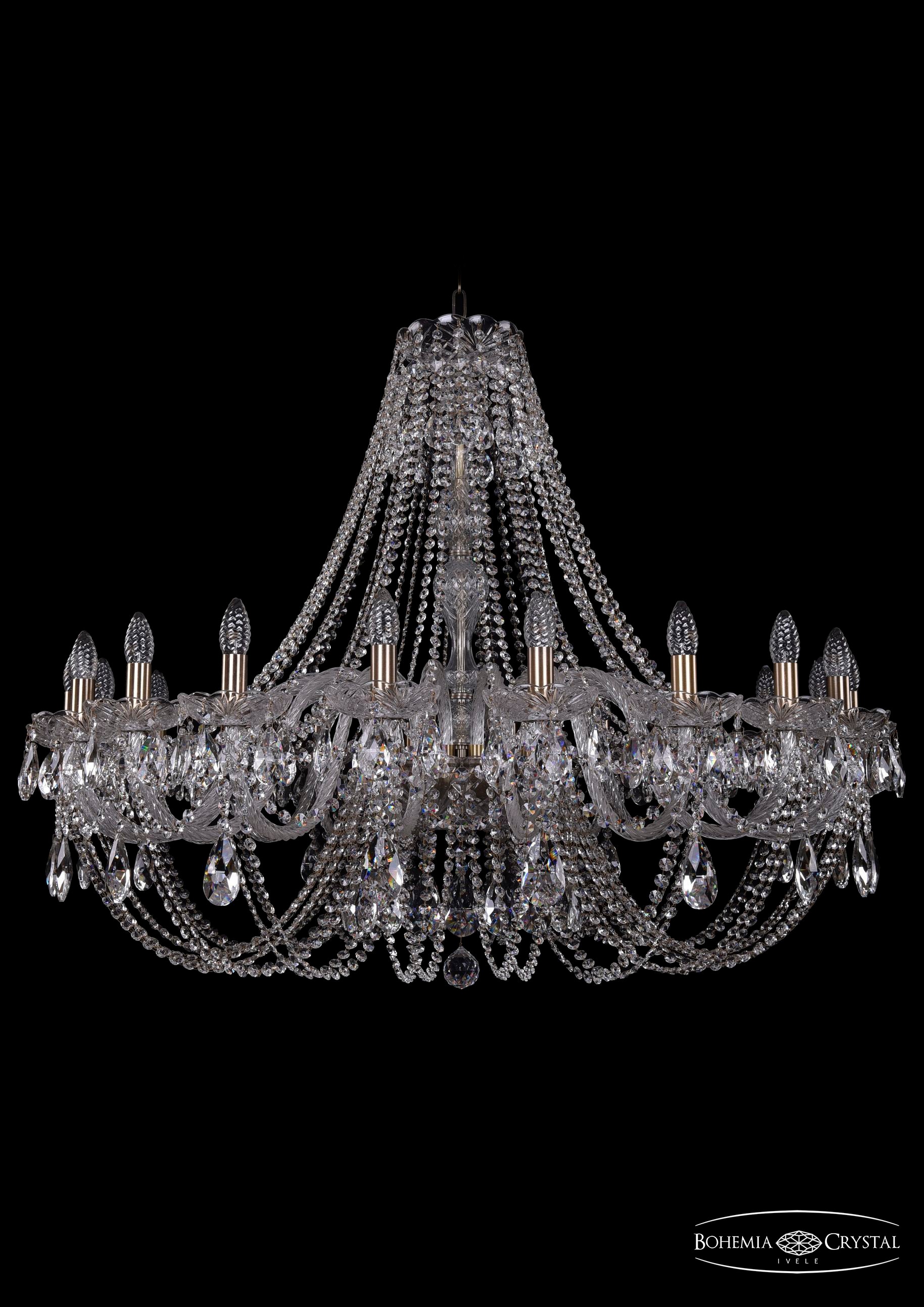 Подвесная хрустальная люстра 1406 Bohemia 1406/20/400/h-91 Pa
