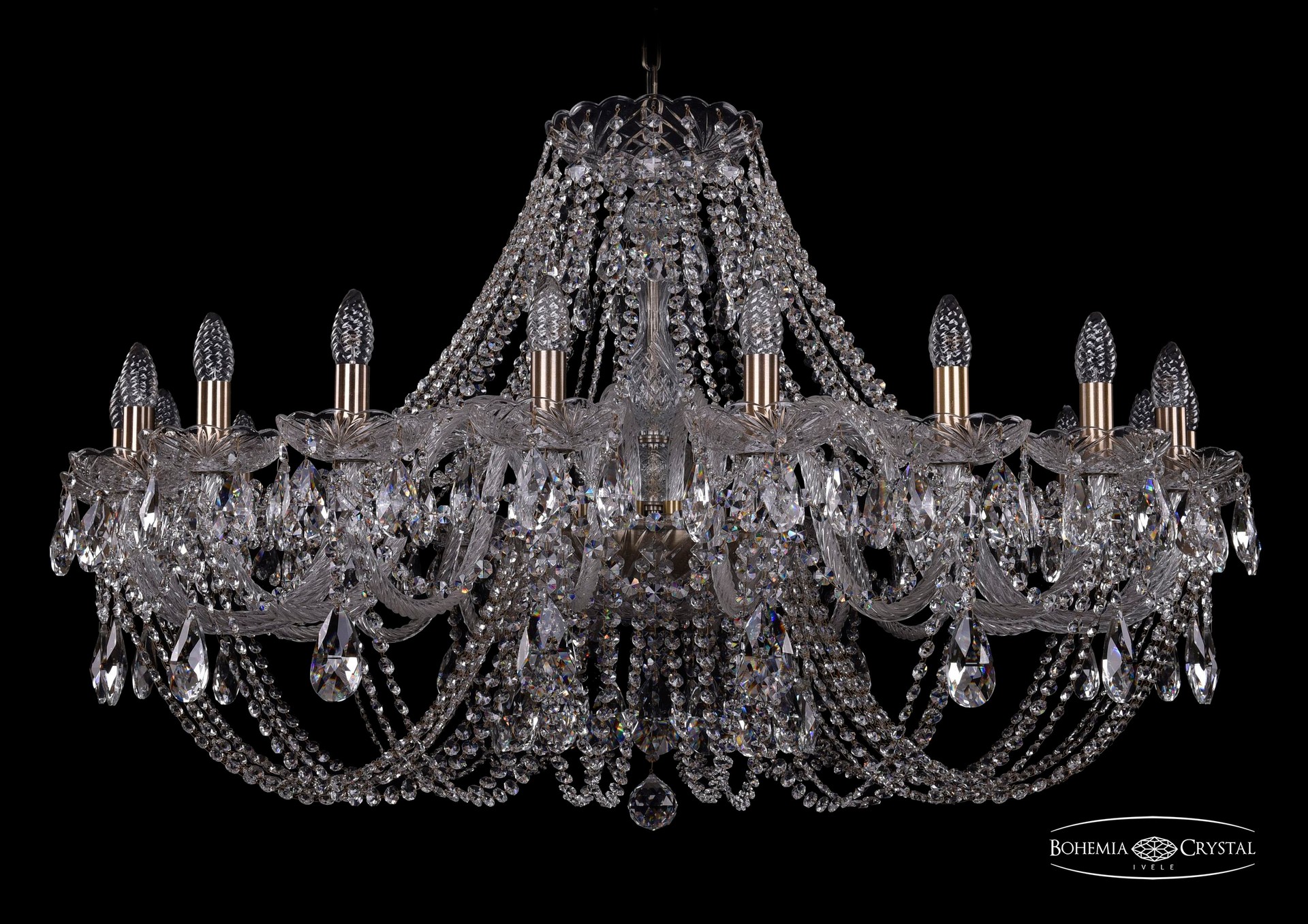 Подвесная хрустальная люстра 1406 Bohemia 1406/20/400 Pa