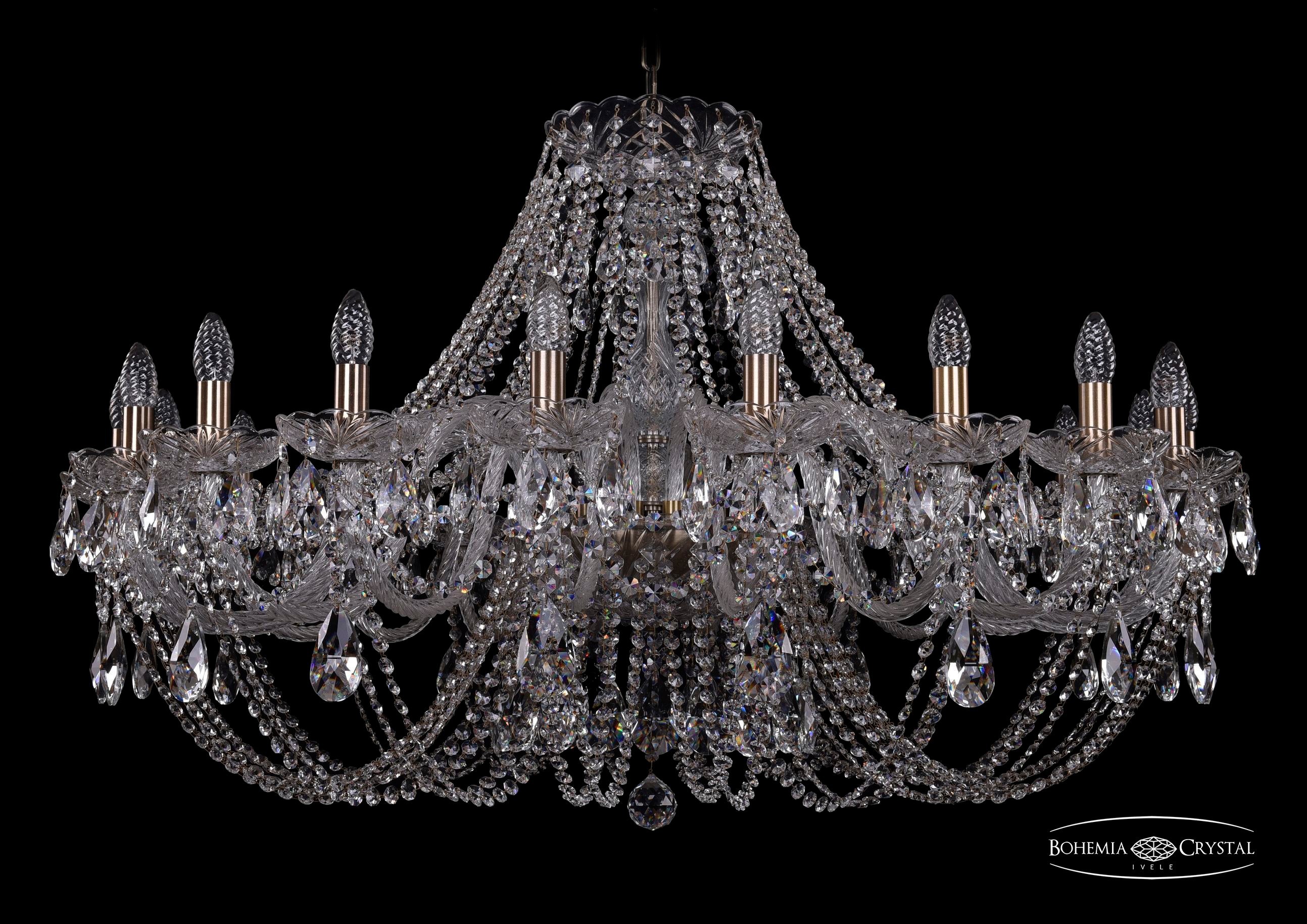 Подвесная хрустальная люстра 1406 Bohemia 1406/20/400 Pa