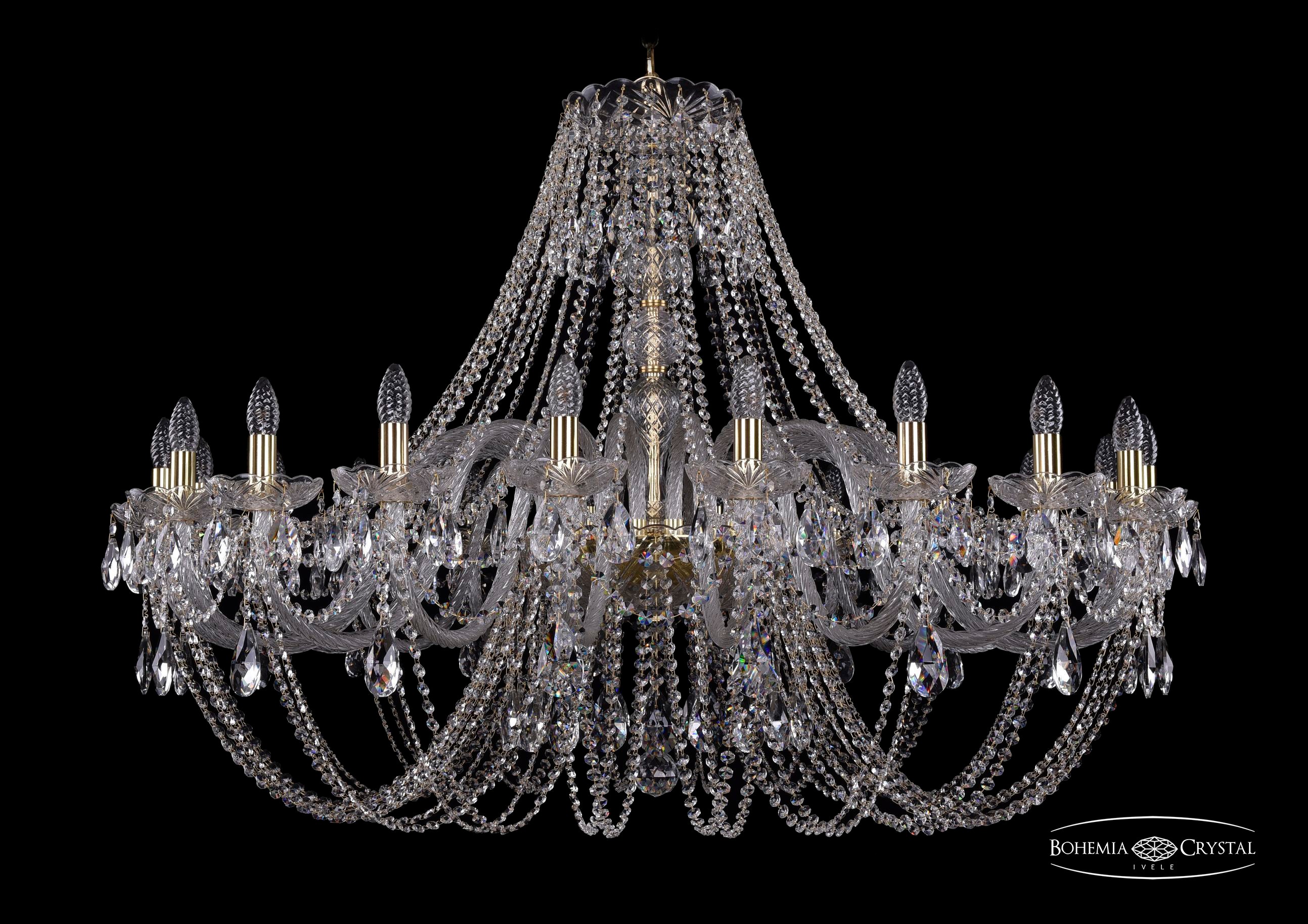 Подвесная хрустальная люстра 1406 Bohemia 1406/20/460 G