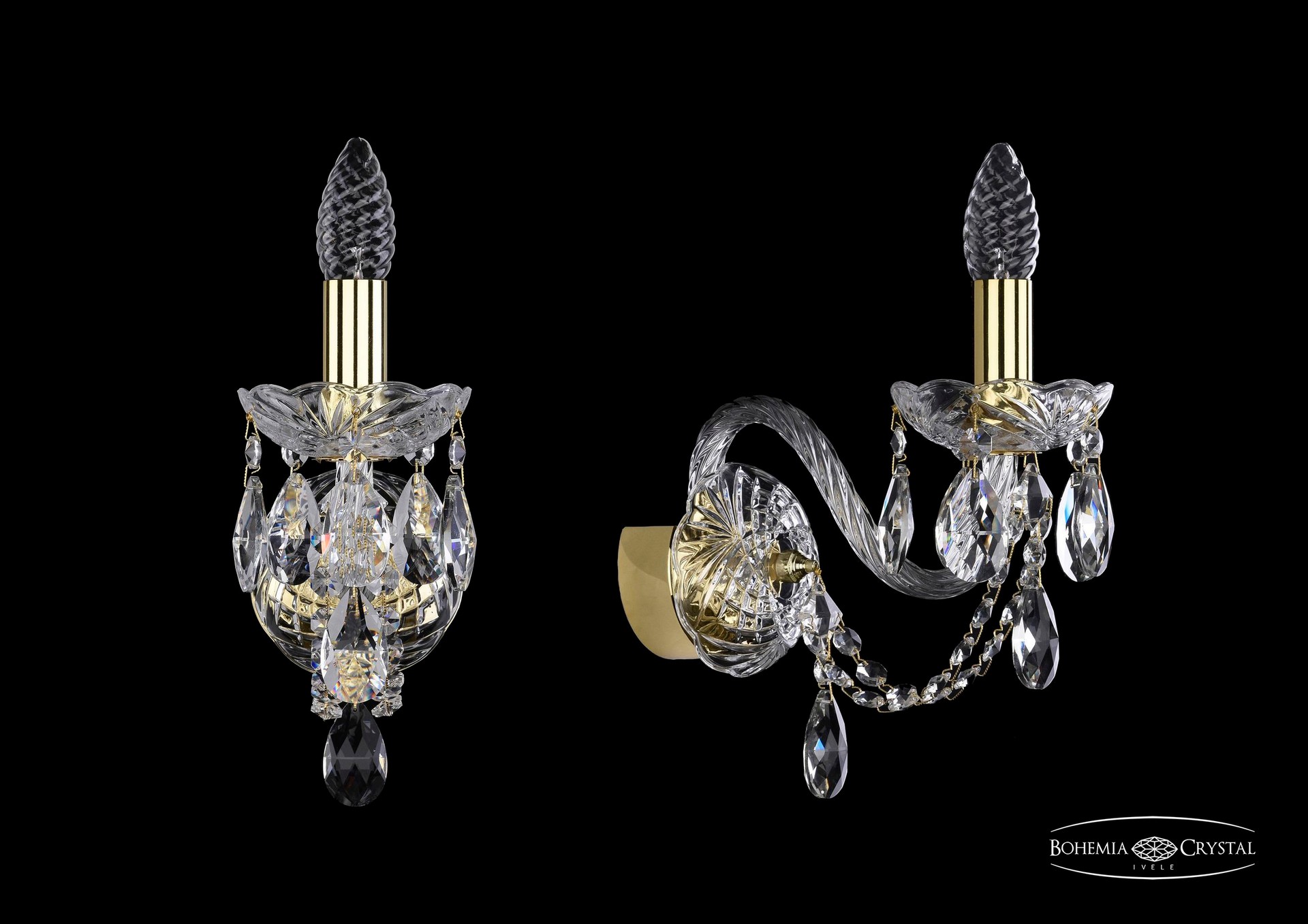 Настенное бра Bohemia 1406 1406B/1/160/G