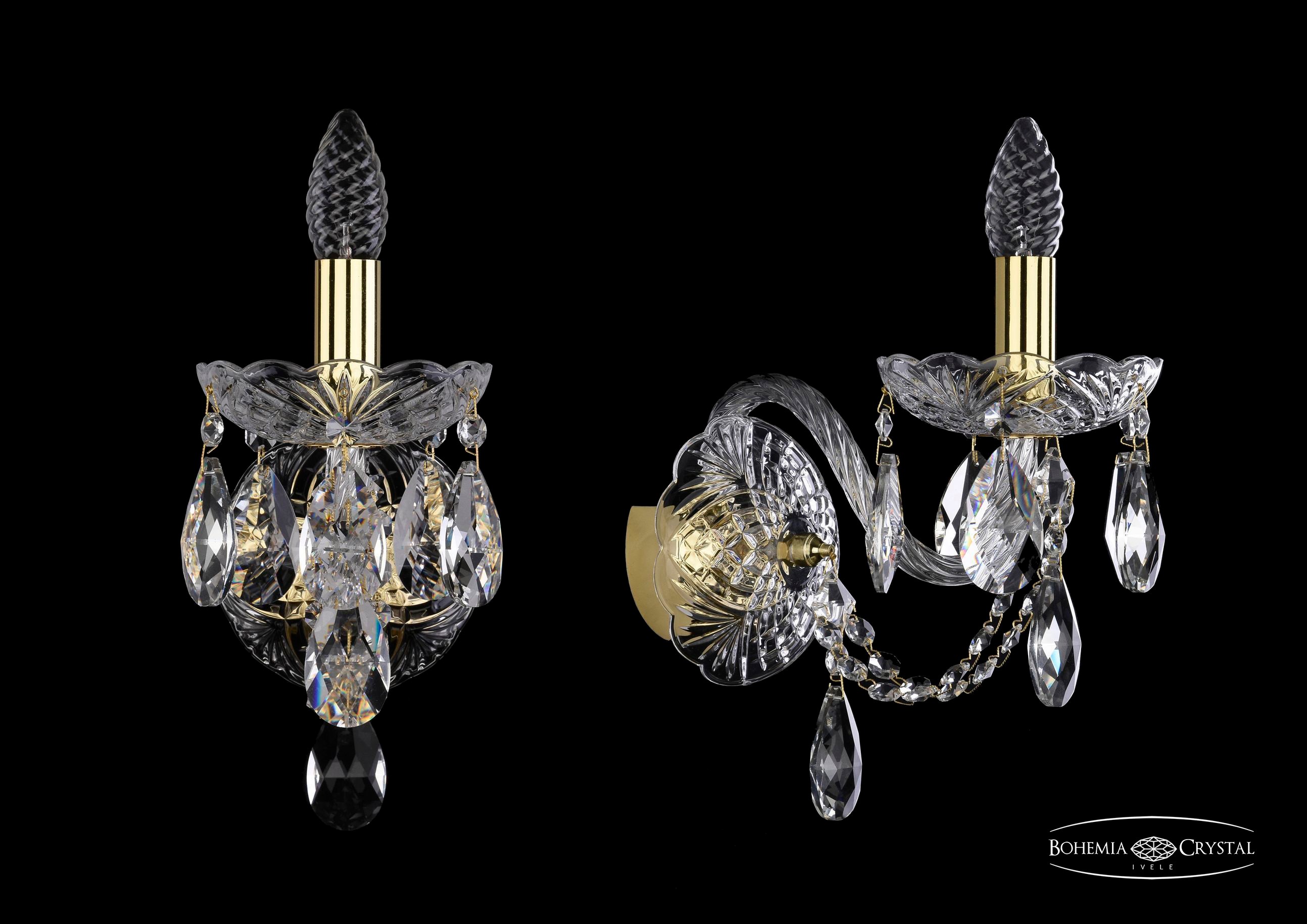 Настенное бра Bohemia 1406 1406B/1/160/XL/G