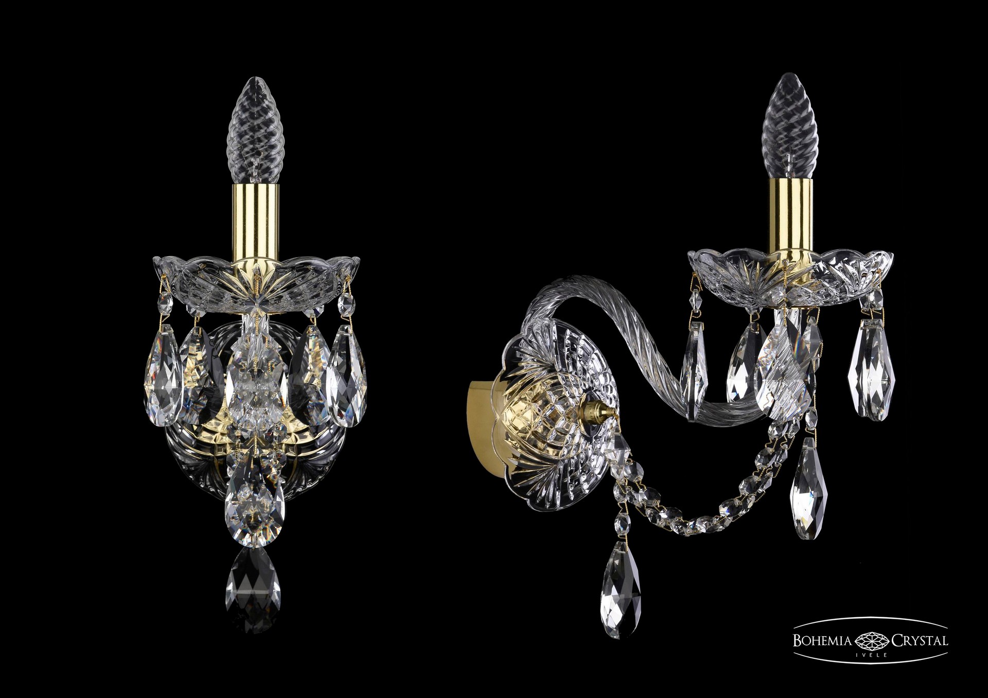 Настенное бра Bohemia 1406 1406B/1/195/XL/G