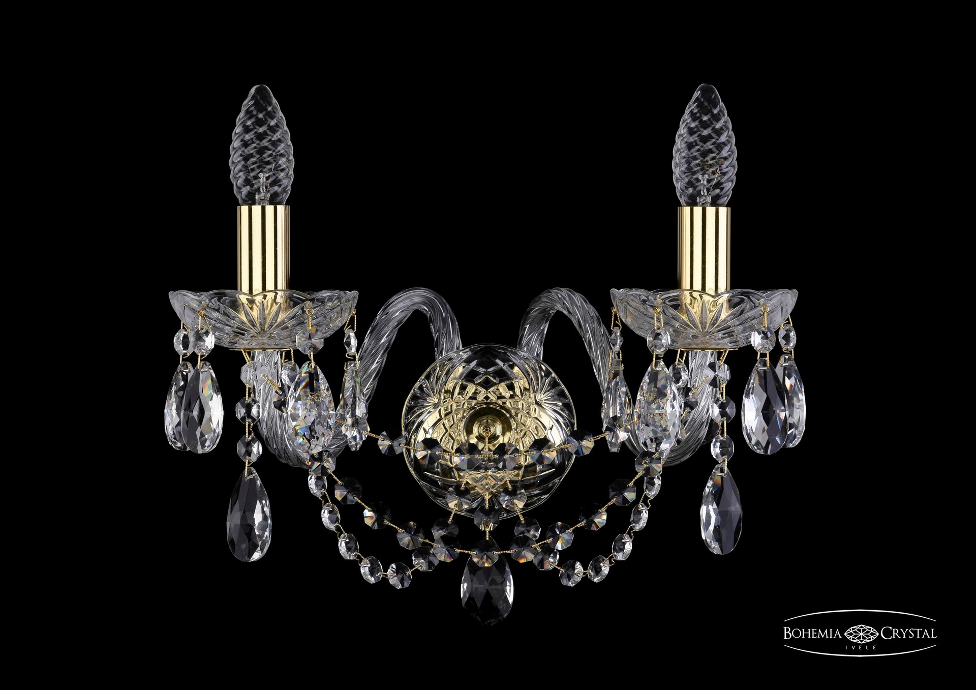 Настенное бра Bohemia 1406 1406B/2/160/G