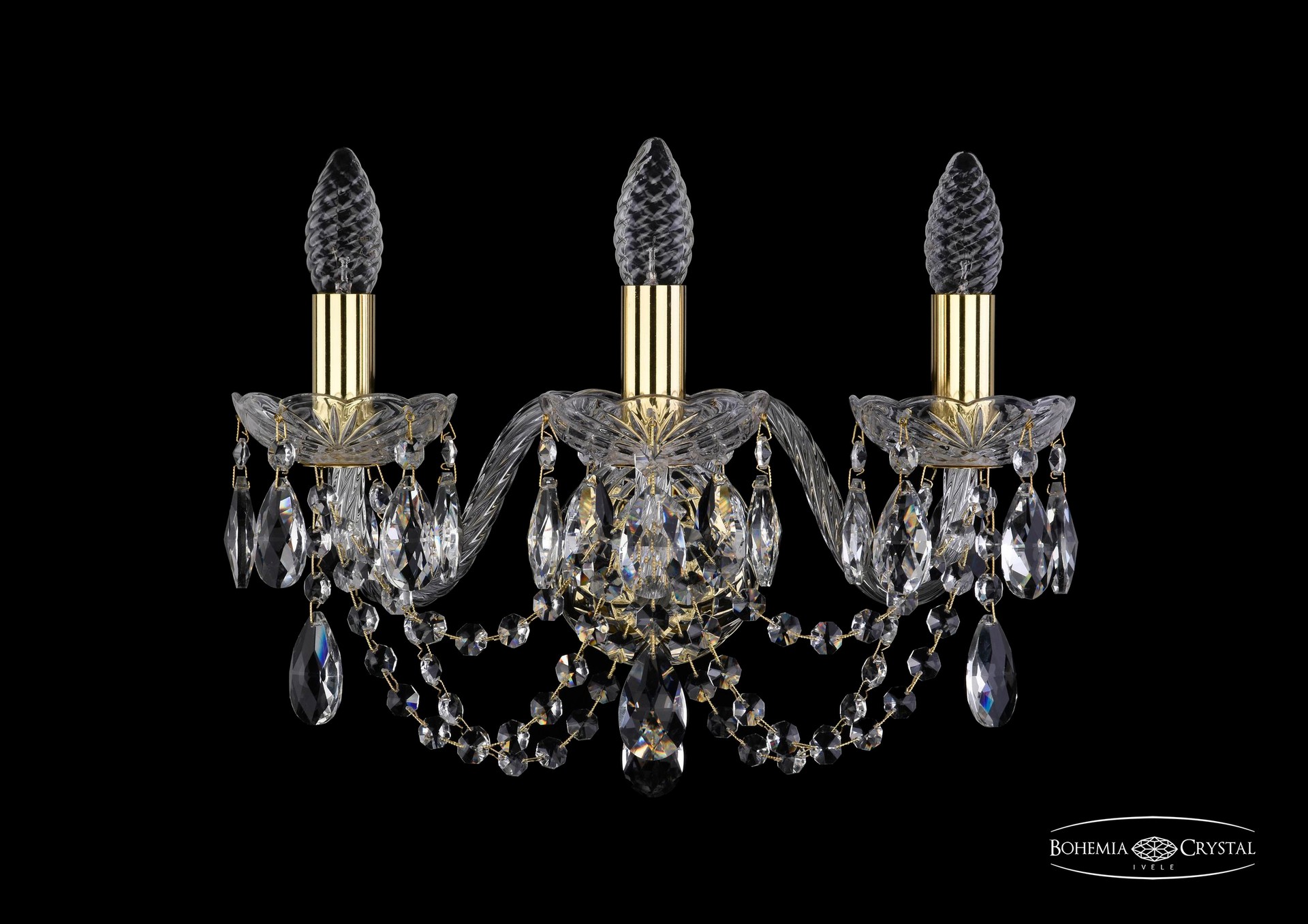 Настенное бра Bohemia 1406 1406B/3/160/G