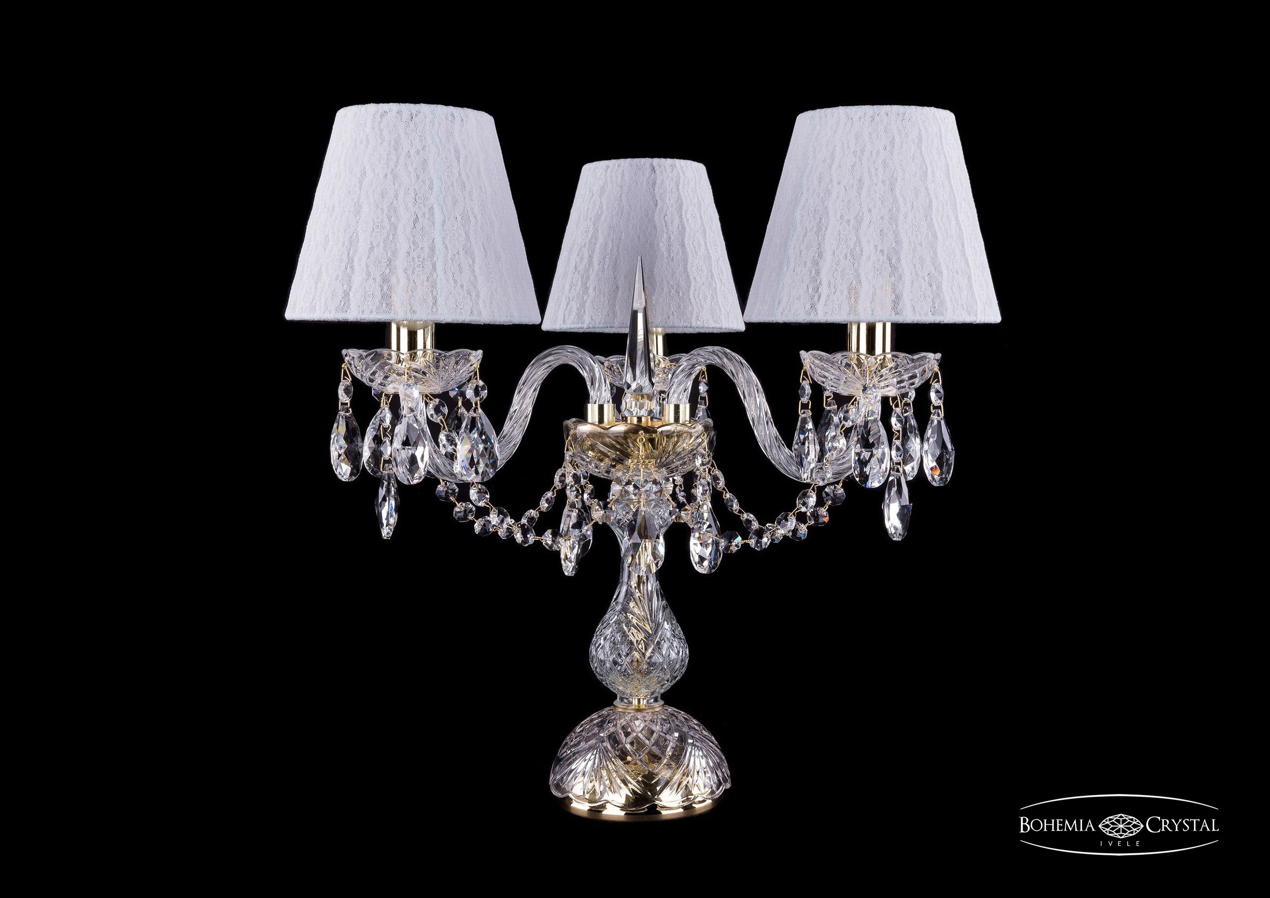 Настольная лампа Bohemia 1406 1406L/3/141-39/G/SH13-160