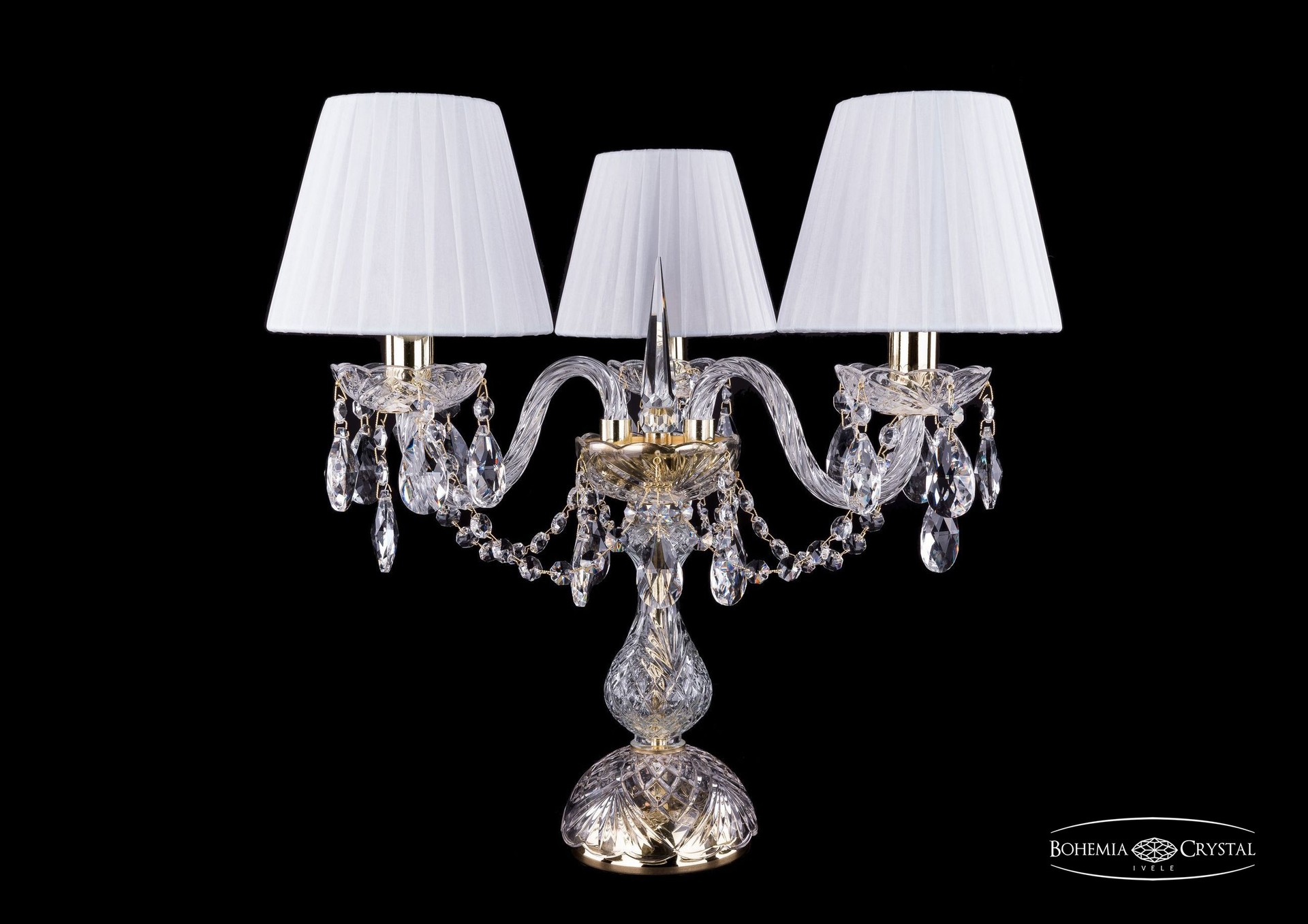 Настольная лампа Bohemia 1406 1406L/3/141-39/G/SH2-160