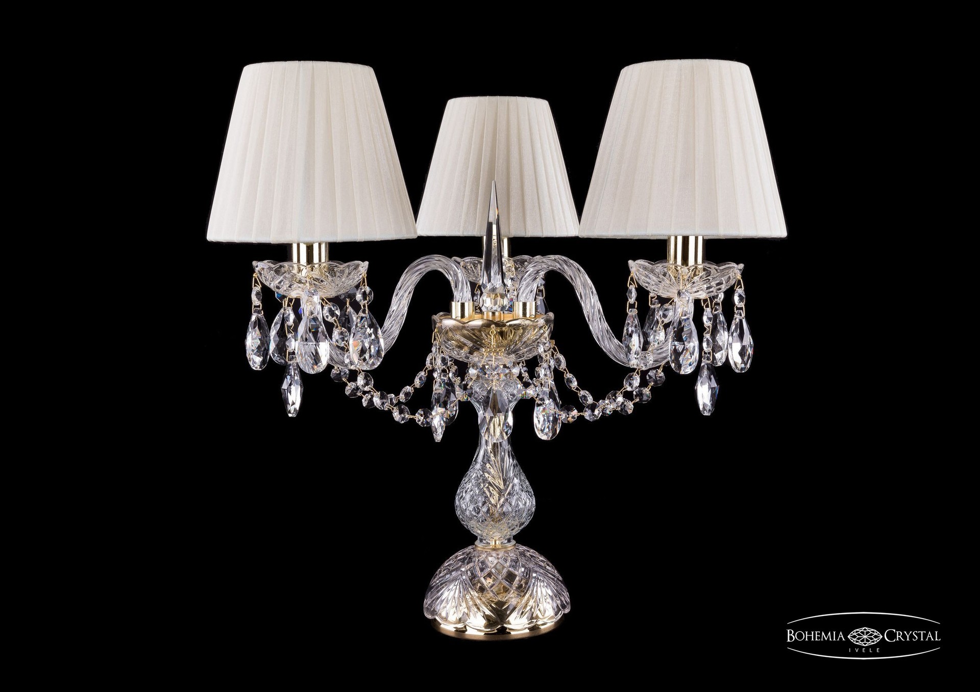 Настольная лампа Bohemia 1406 1406L/3/141-39/G/SH3-160