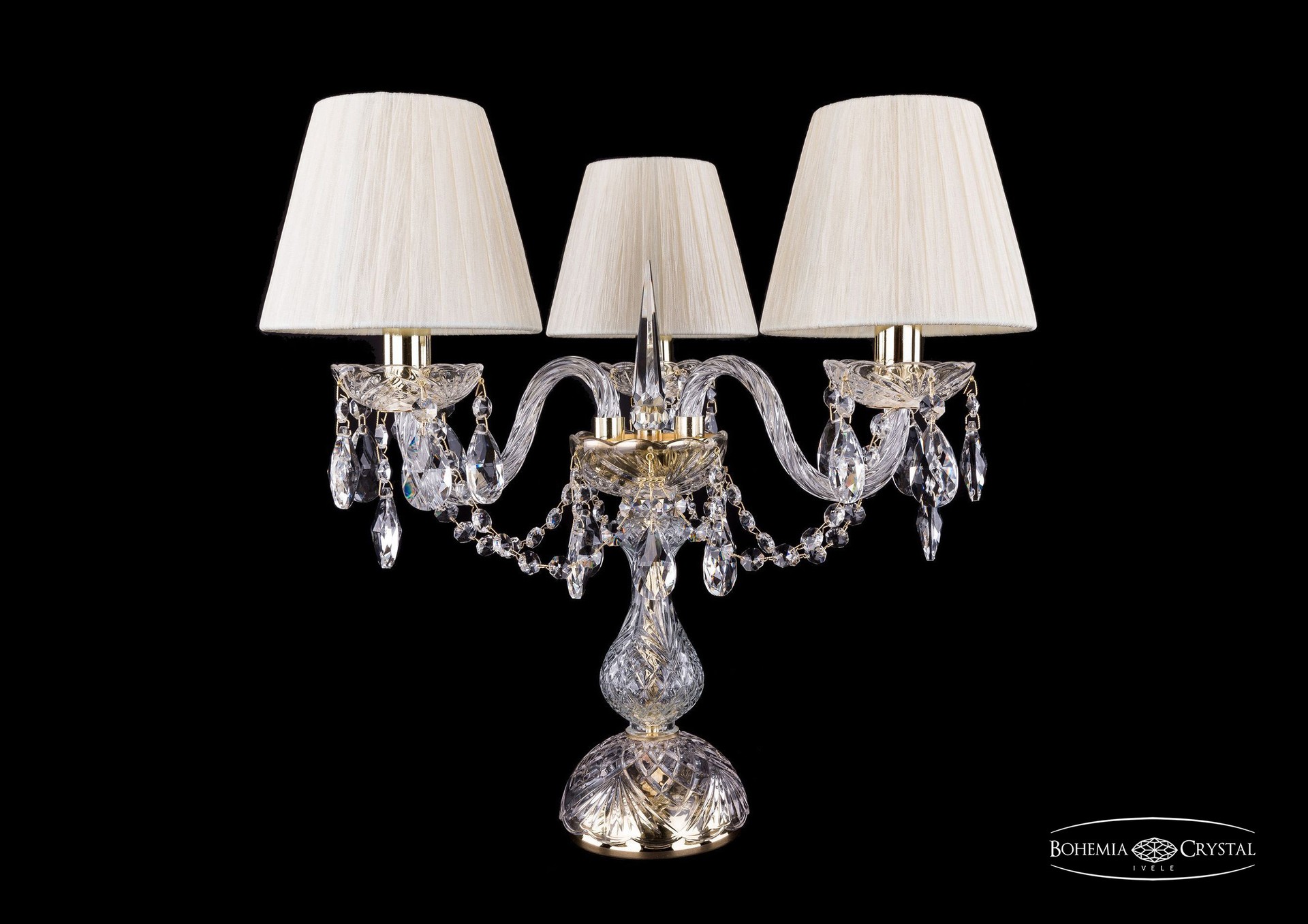 Настольная лампа Bohemia 1406 1406L/3/141-39/G/SH33-160