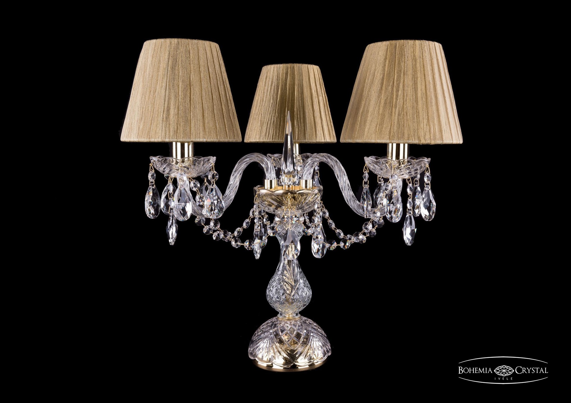 Настольная лампа Bohemia 1406 1406L/3/141-39/G/SH7-160