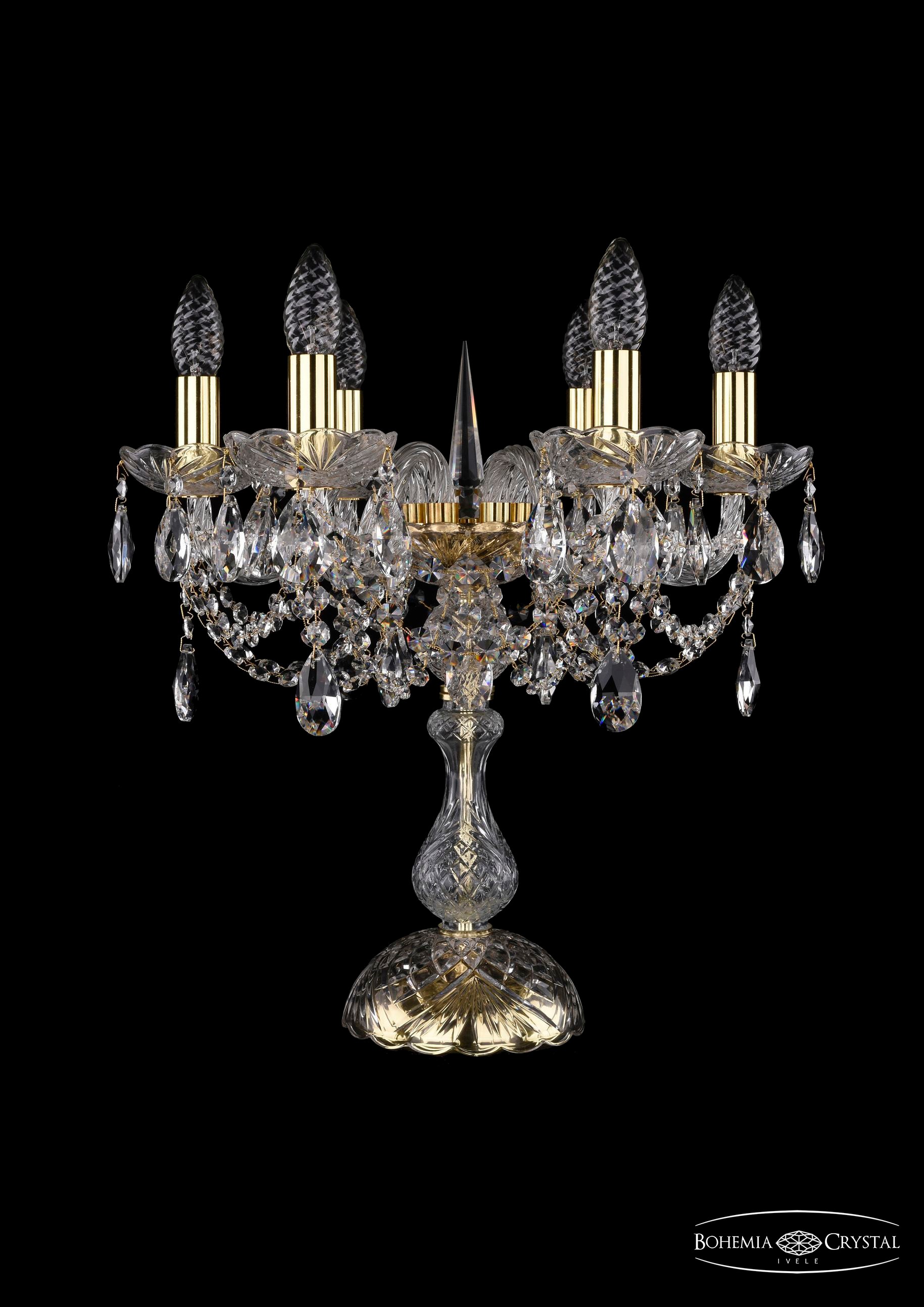 Настольная лампа Bohemia 1406 1406L/6/141-47/G