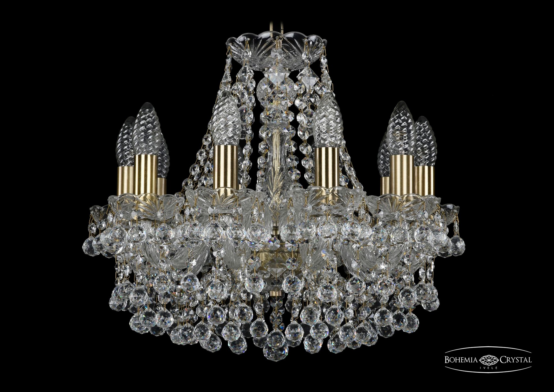 Подвесная хрустальная люстра 1409 Bohemia 1409/10/141 Pa