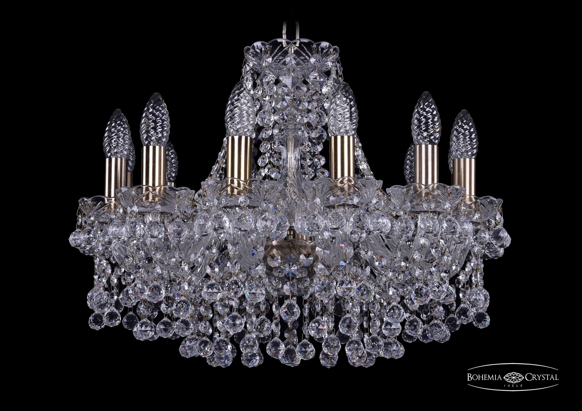 Подвесная хрустальная люстра 1409 Bohemia 1409/12/160 Pa