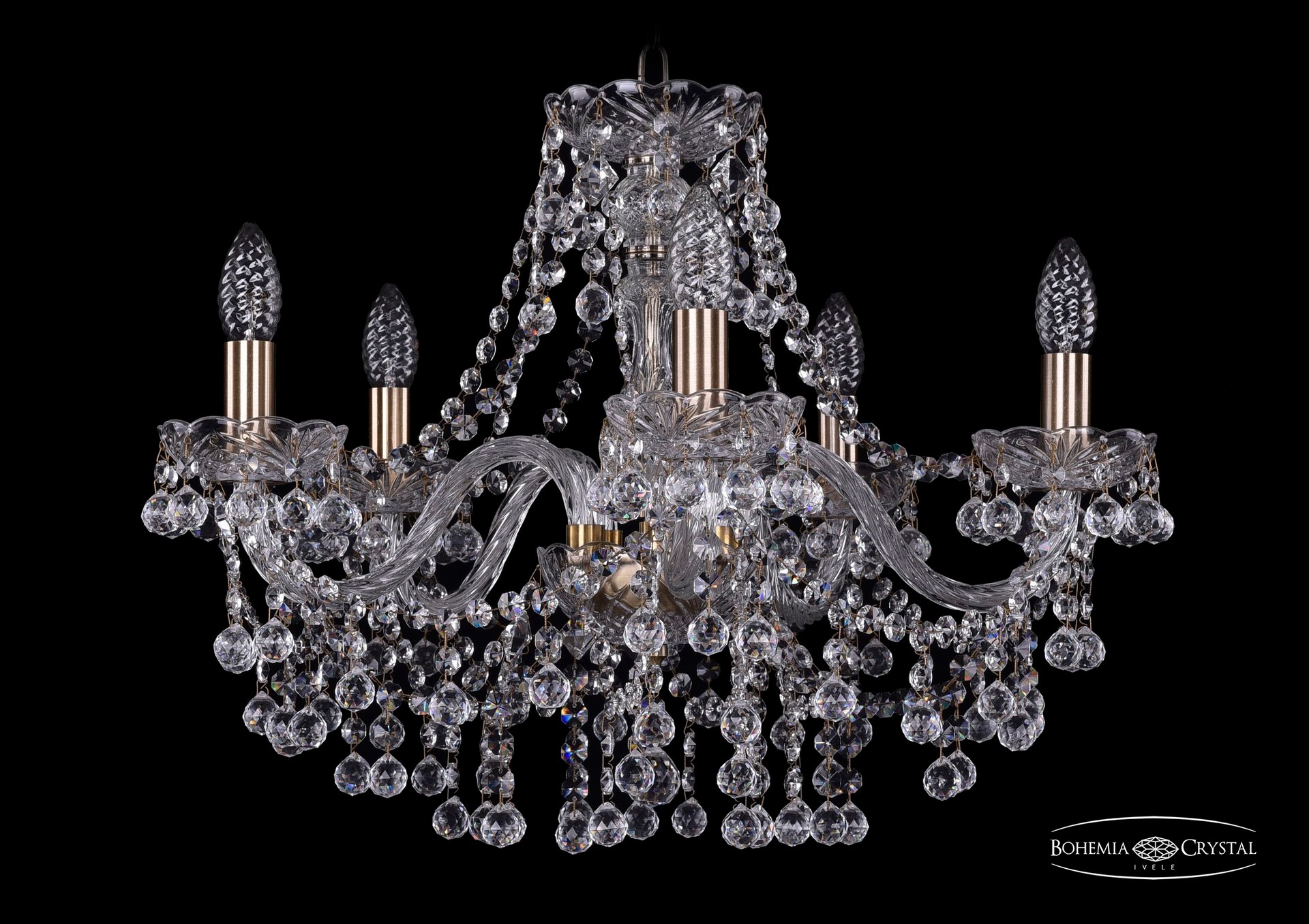 Подвесная хрустальная люстра 1409 Bohemia 1409/5/195 Pa