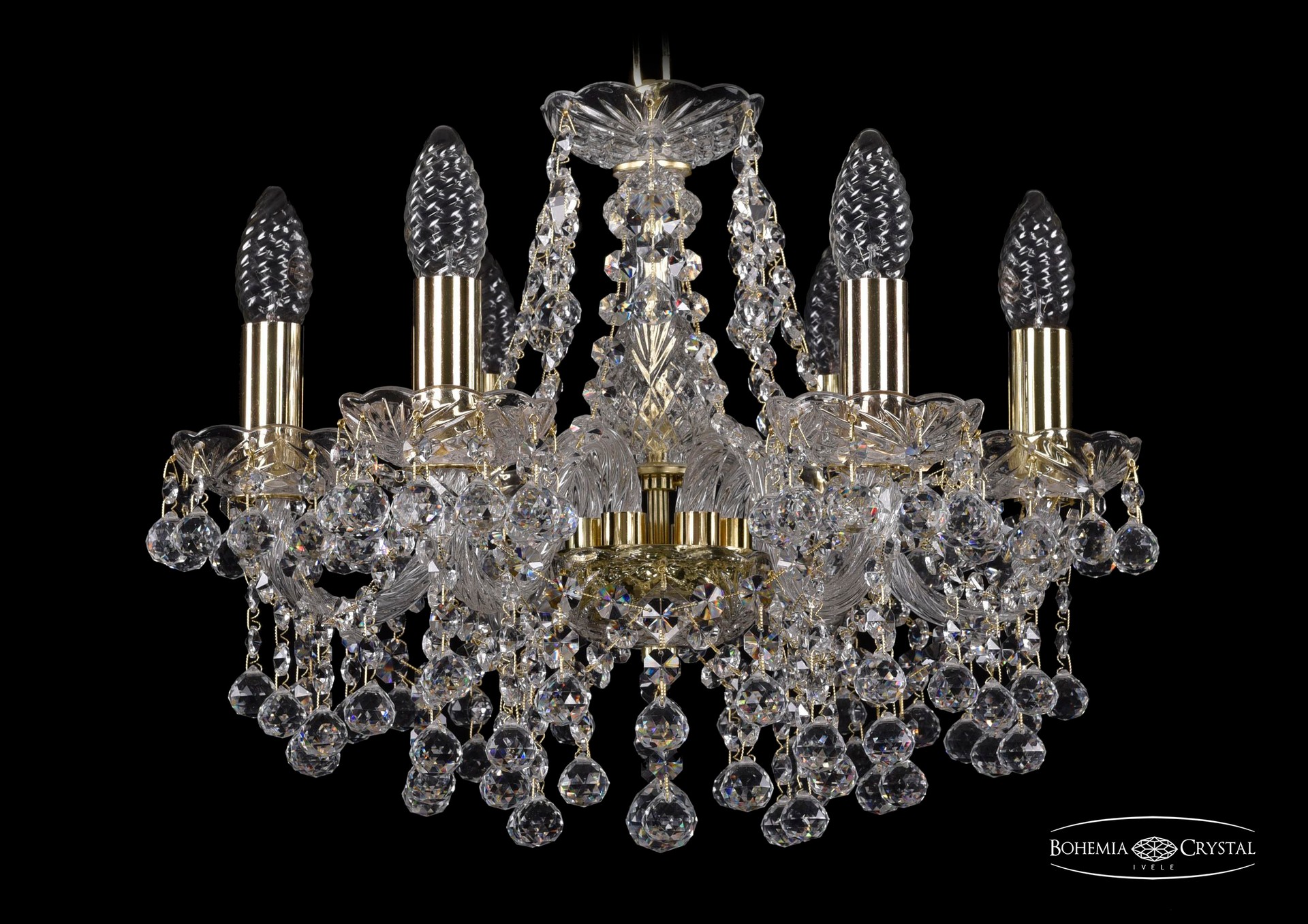 Подвесная хрустальная люстра 1409 Bohemia 1409/6/141 G