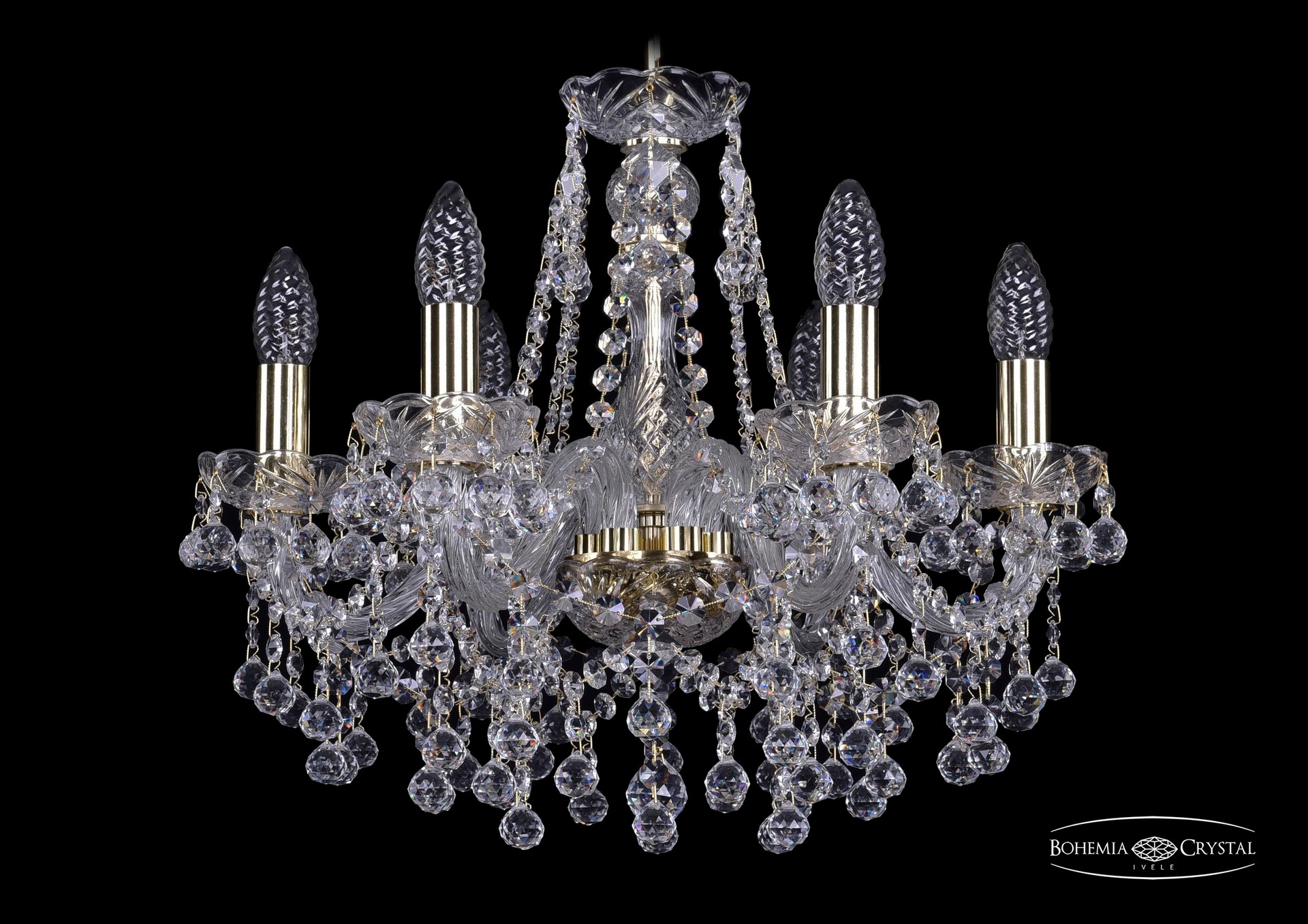 Подвесная хрустальная люстра 1409 Bohemia 1409/6/160 G