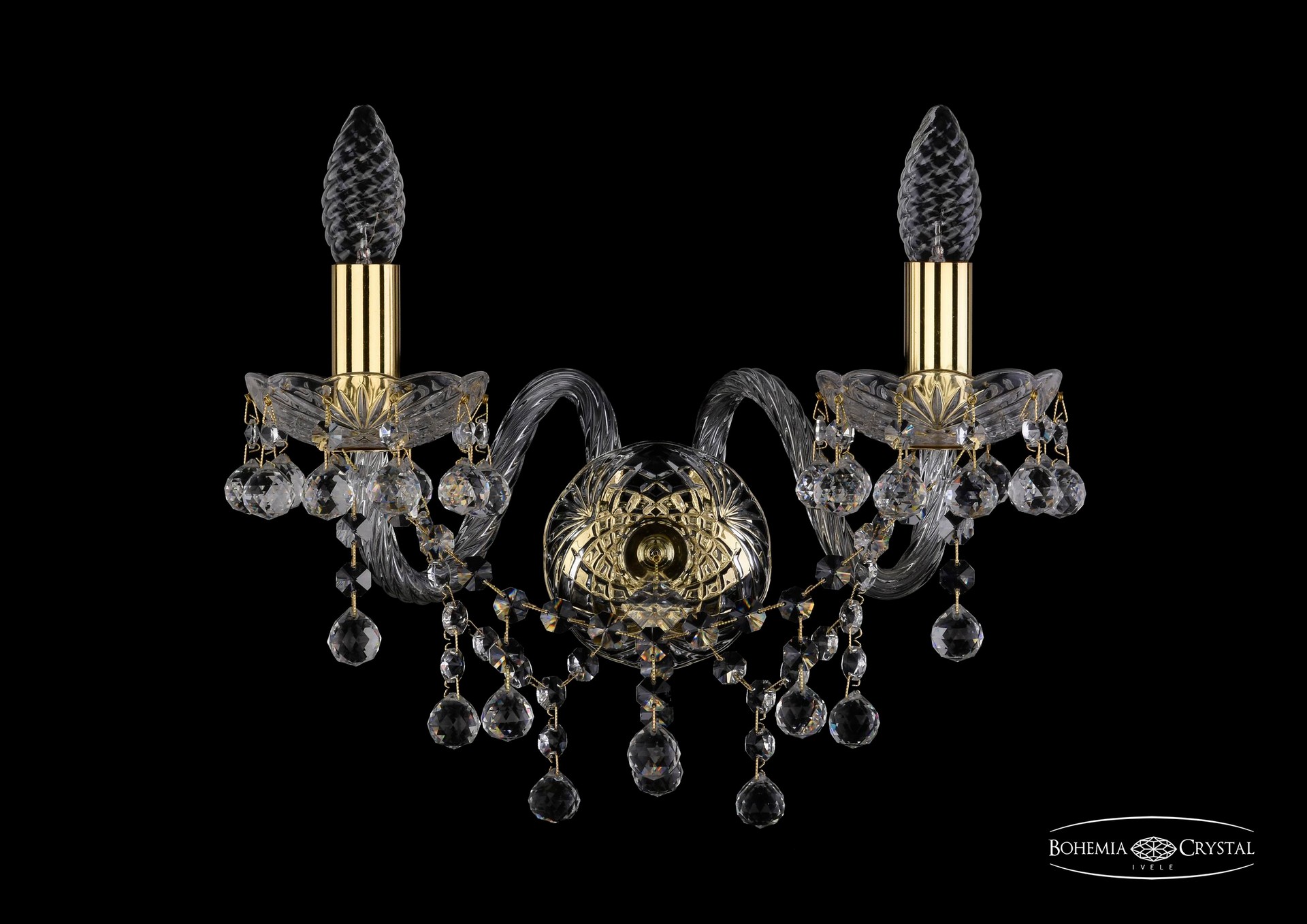 Настенное бра Bohemia 1409 1409B/2/160/G