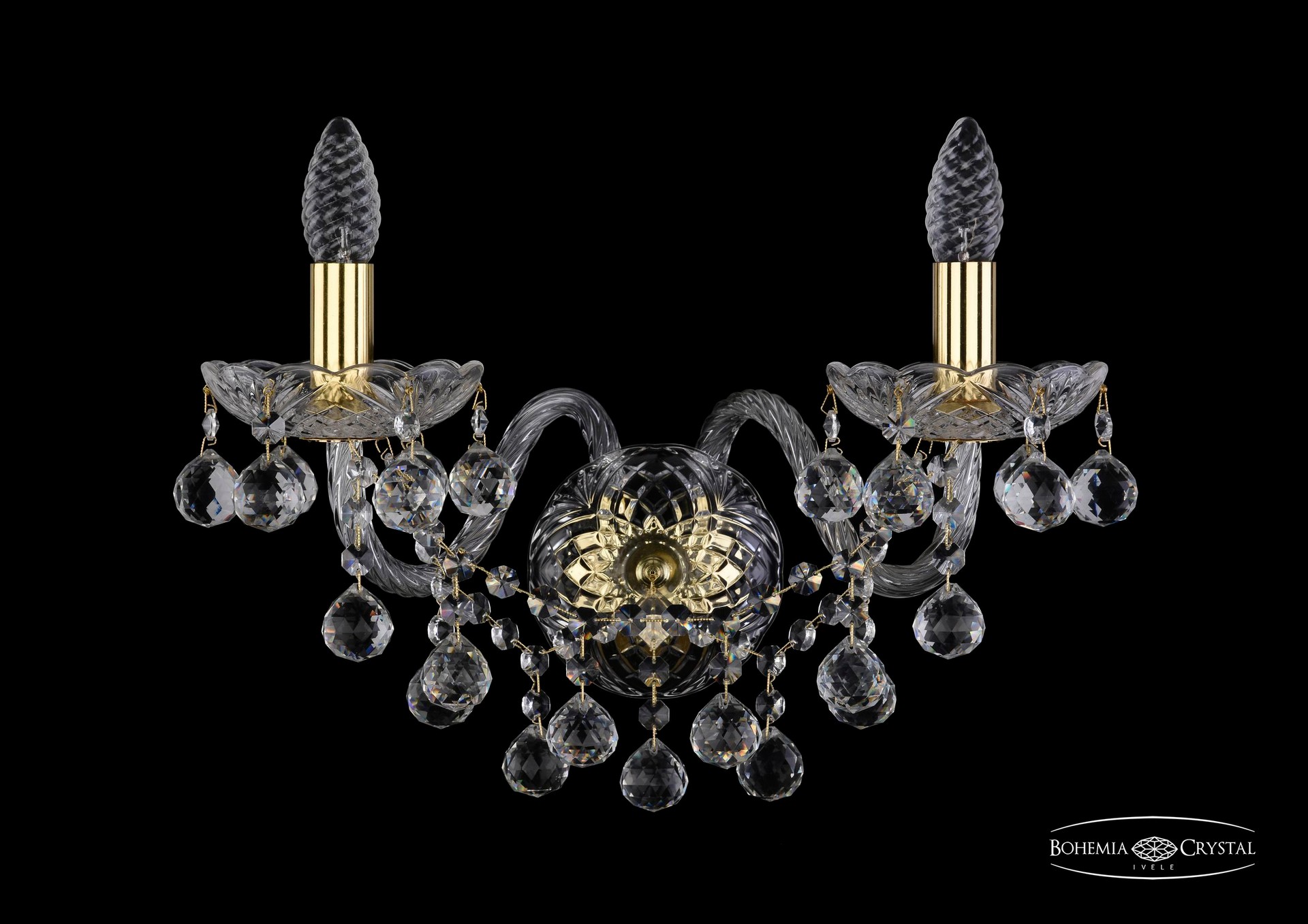 Настенное бра Bohemia 1409 1409B/2/195/XL/G