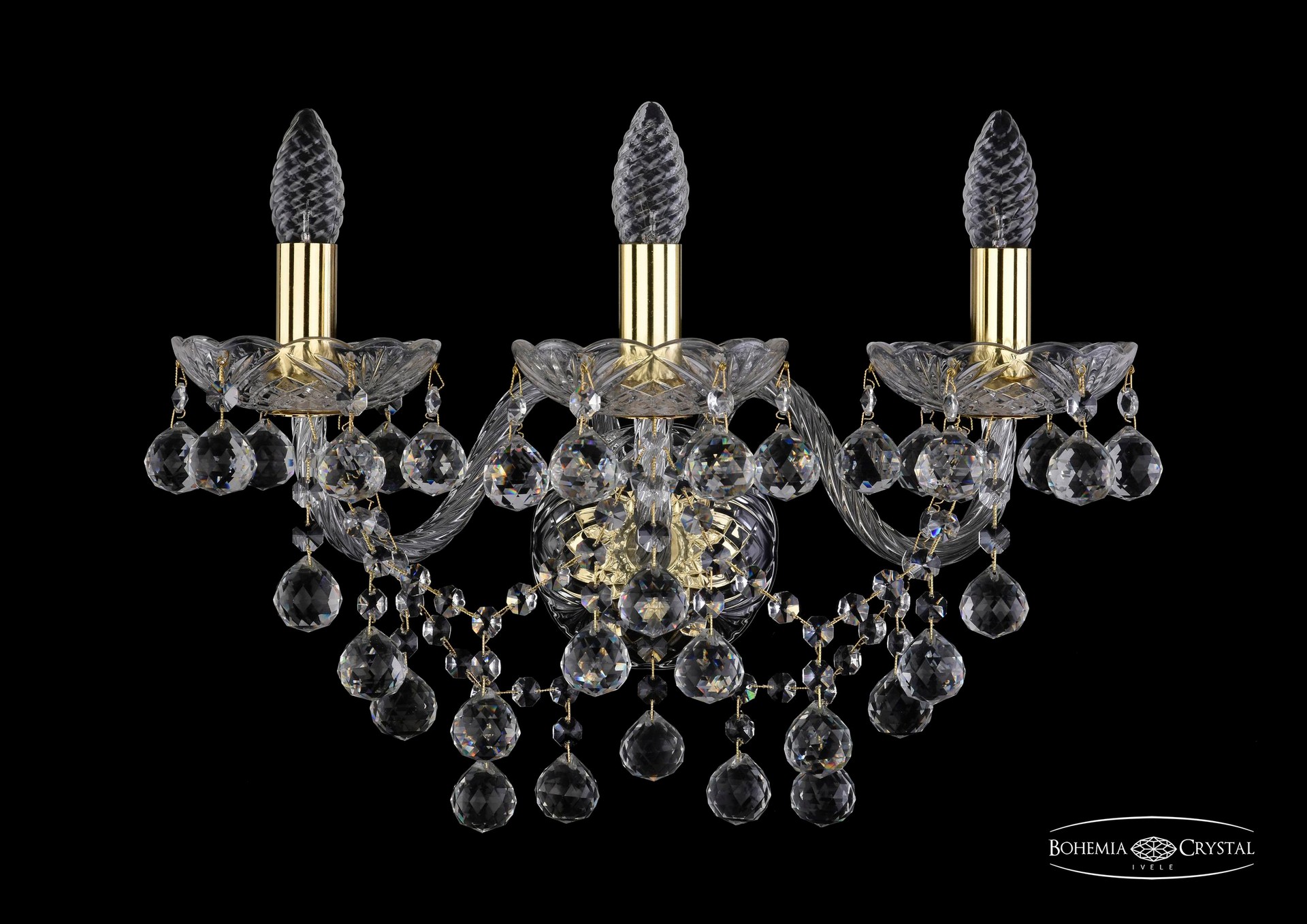 Настенное бра Bohemia 1409 1409B/3/195/XL/G