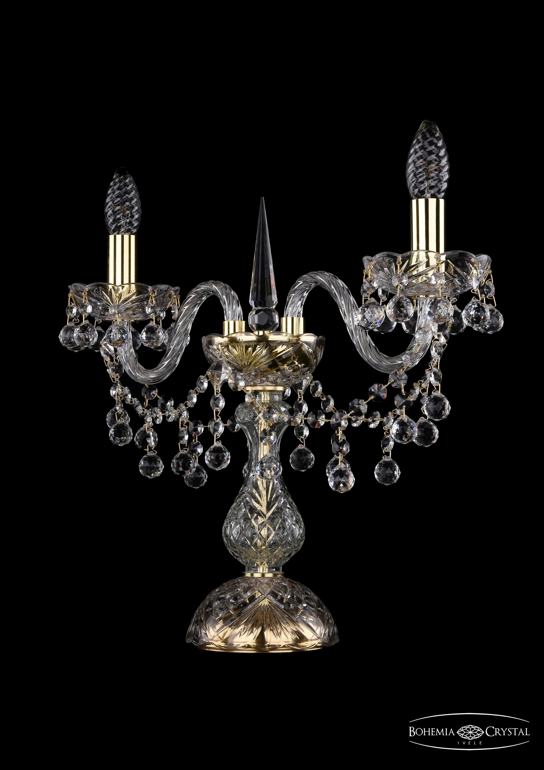 Настольная лампа Bohemia 1409 1409L/2/141-39/G