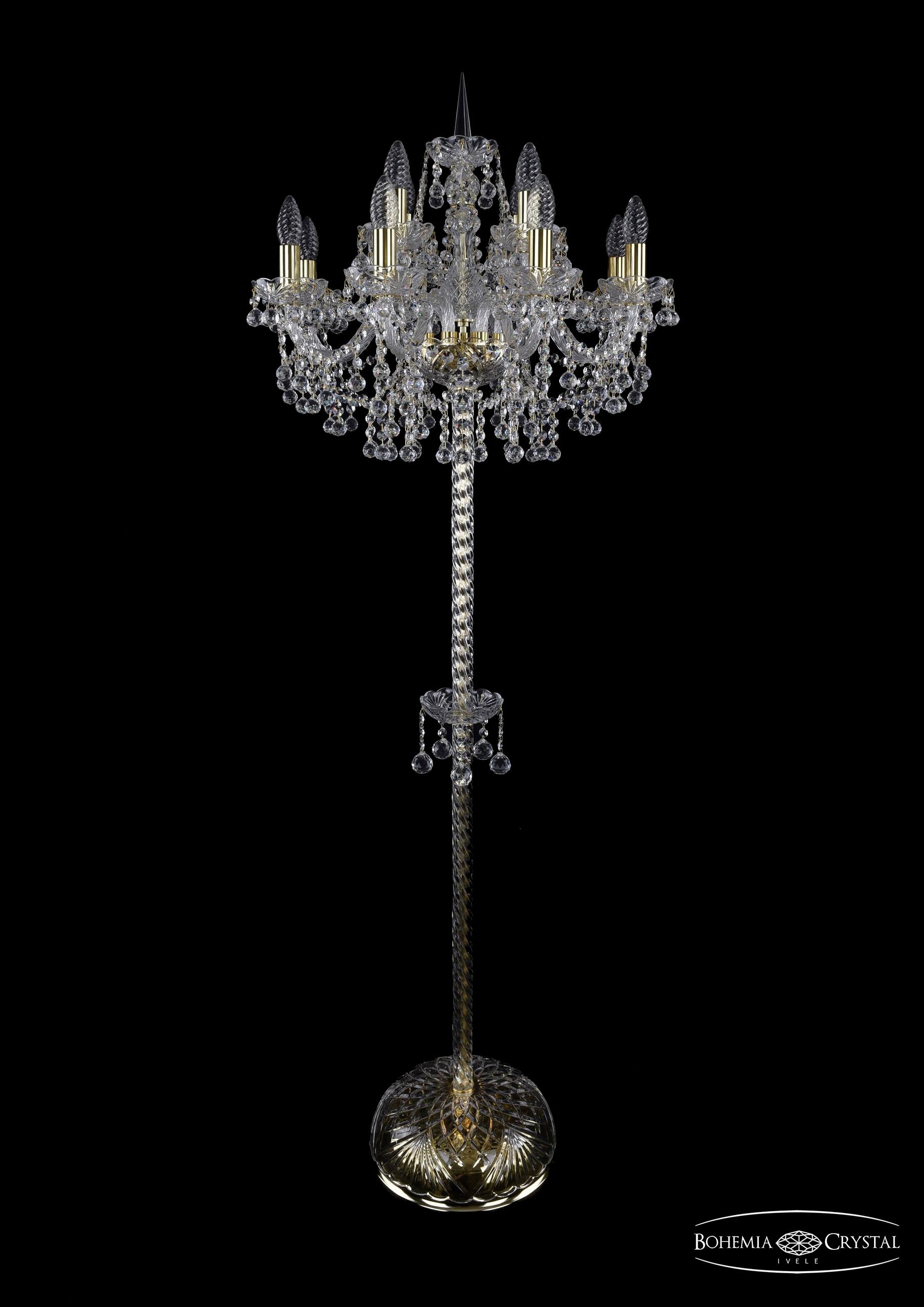 Торшер Bohemia 1409T2/8+4/195-165/G