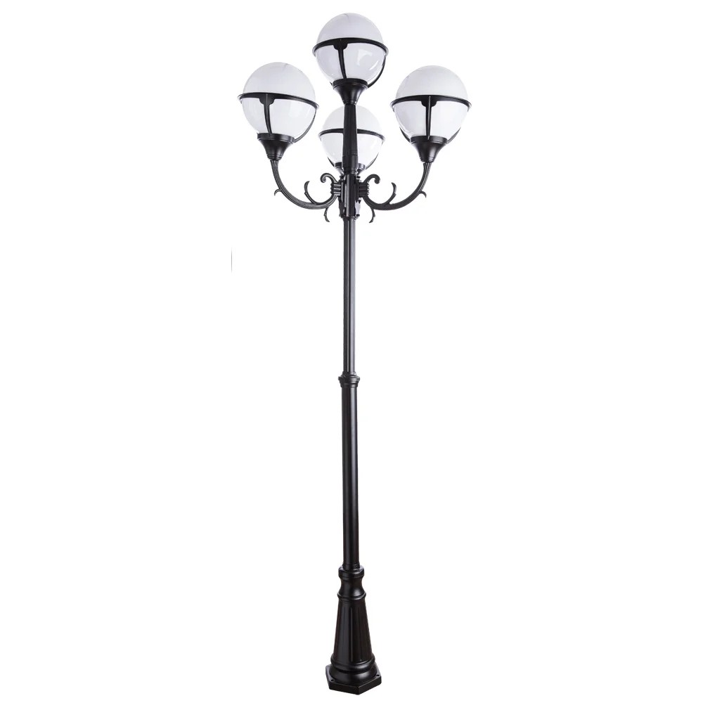 Столб фонарный уличный Arte Lamp MONACO A1497PA-4BK