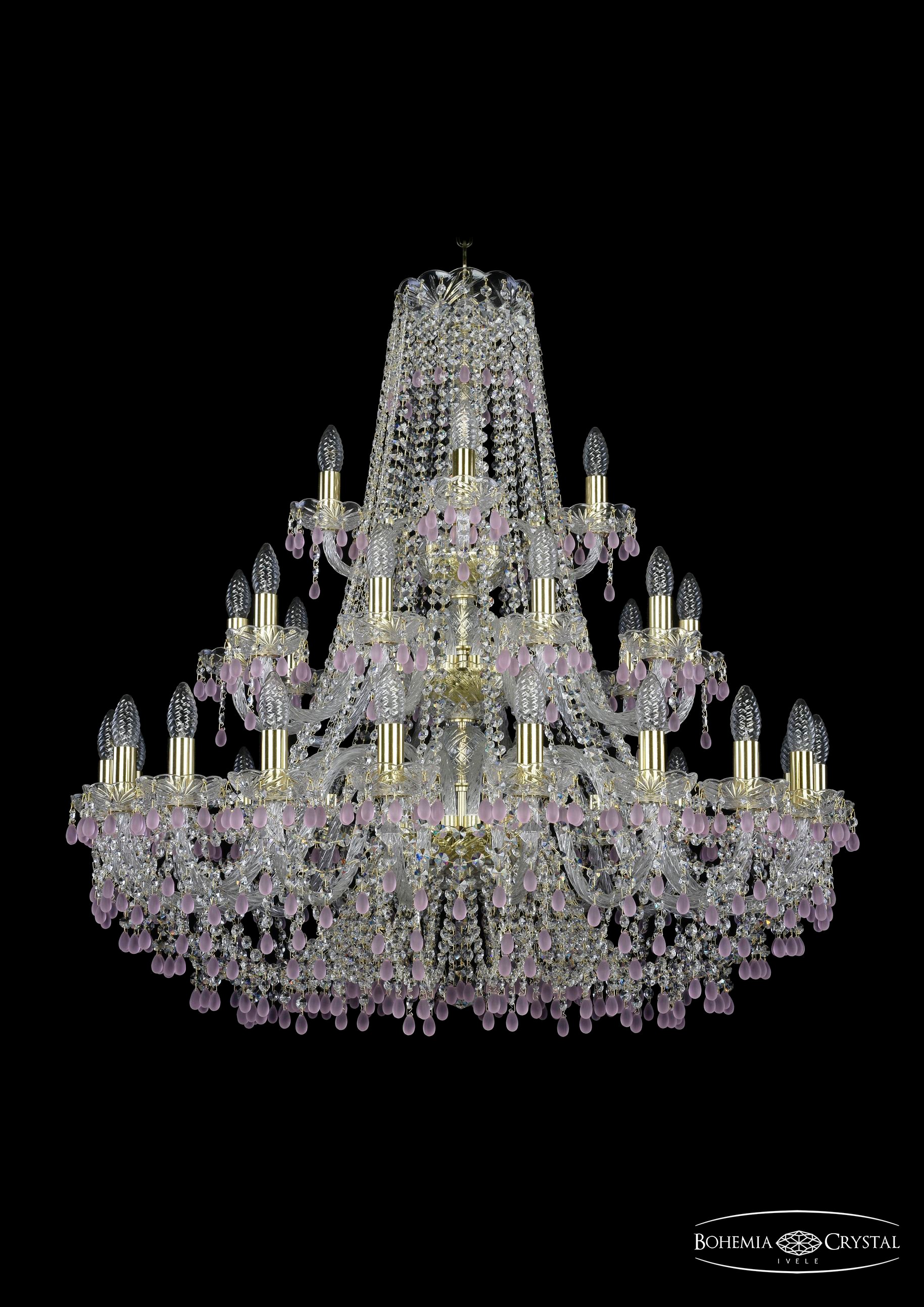 Подвесная хрустальная люстра 1410 Bohemia 1410/20+10+5/360/3d G V7010
