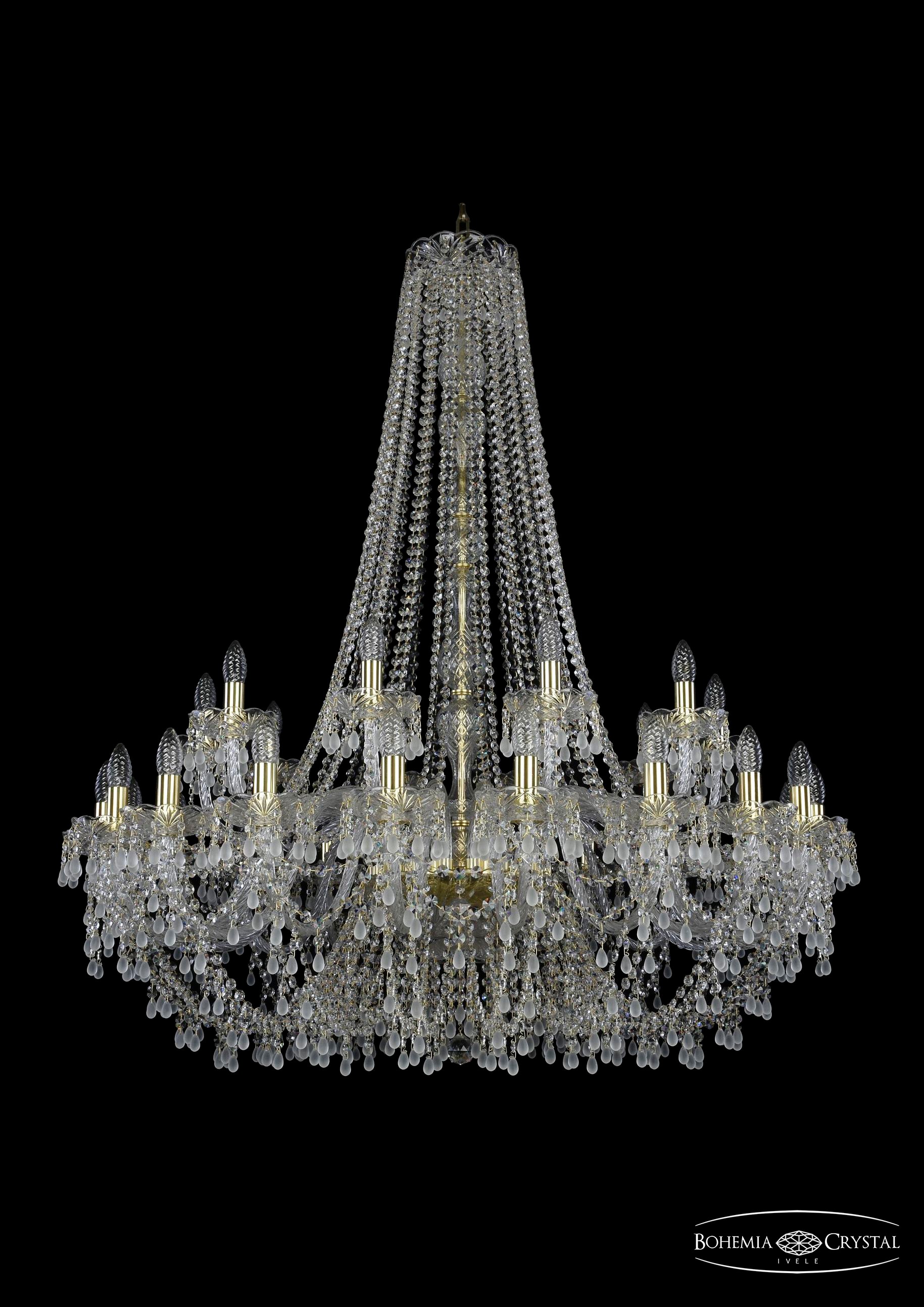 Подвесная хрустальная люстра 1410 Bohemia 1410/20+10/400/h-130 G V0300