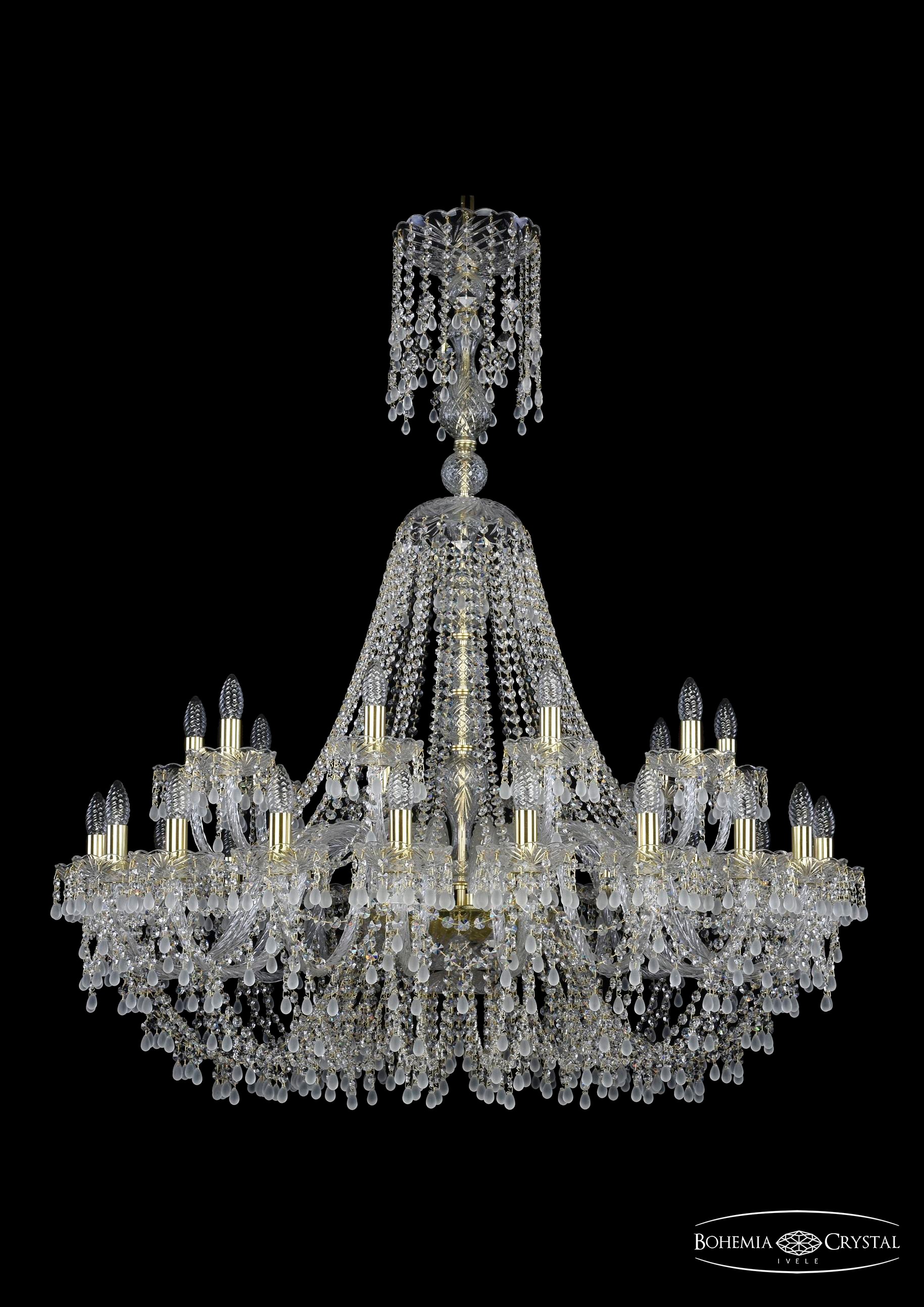 Подвесная хрустальная люстра 1410 Bohemia 1410/20+10/400/XL-130 G V0300