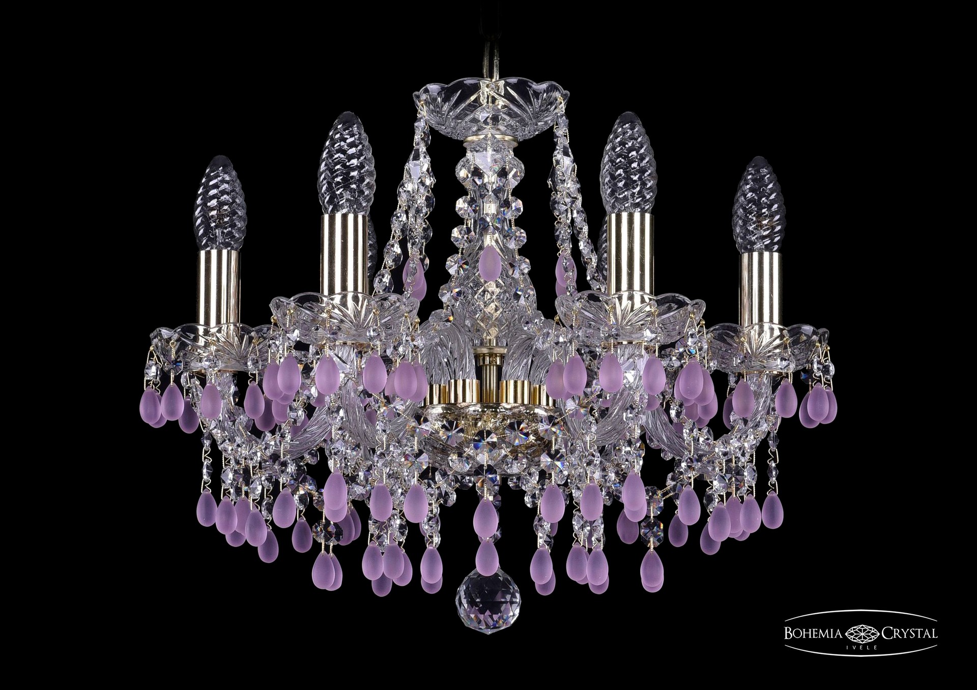 Подвесная хрустальная люстра 1410 Bohemia 1410/6/141 G V7010