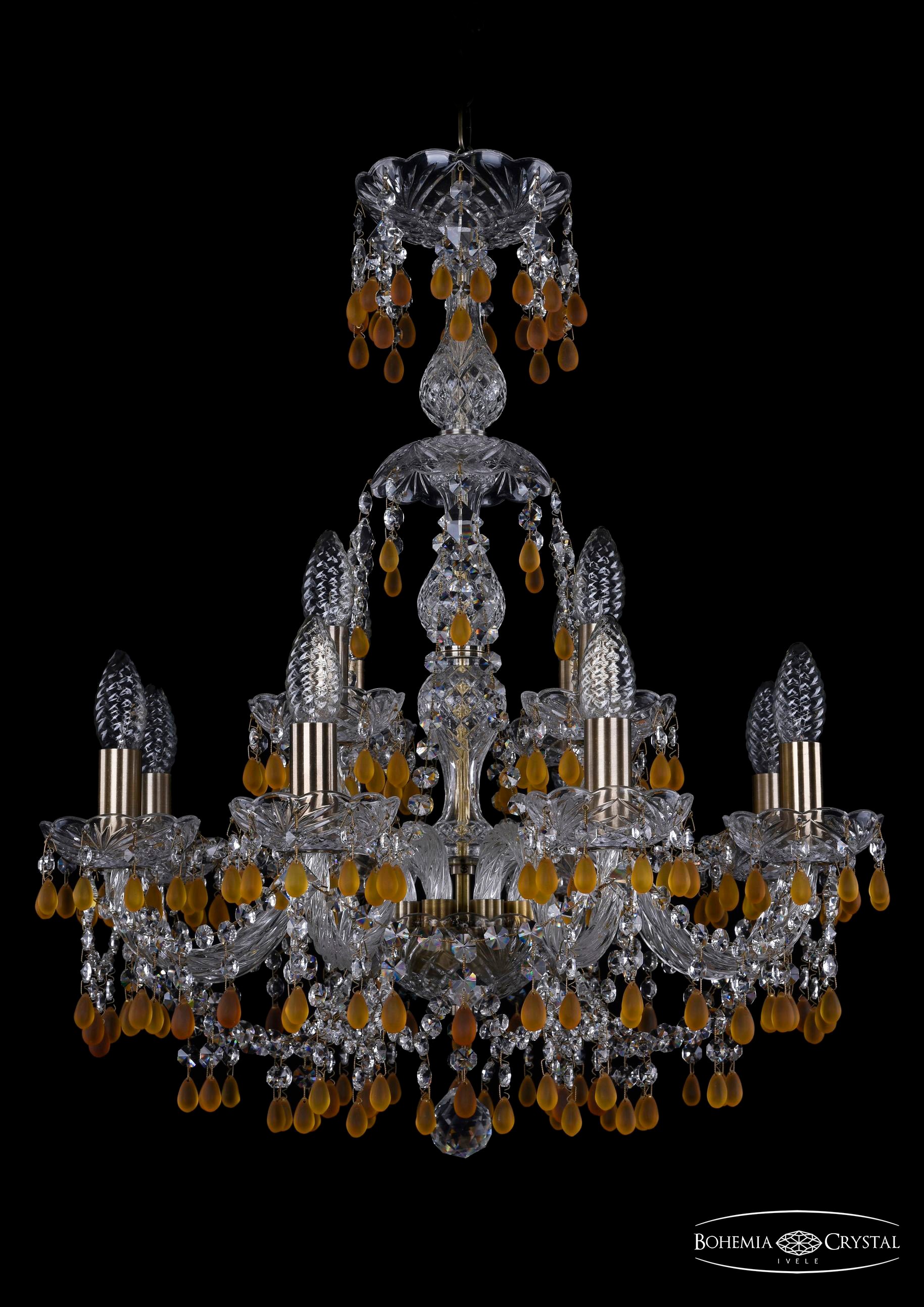 Подвесная хрустальная люстра 1410 Bohemia 1410/8+4/195/XL-66 Pa V1003