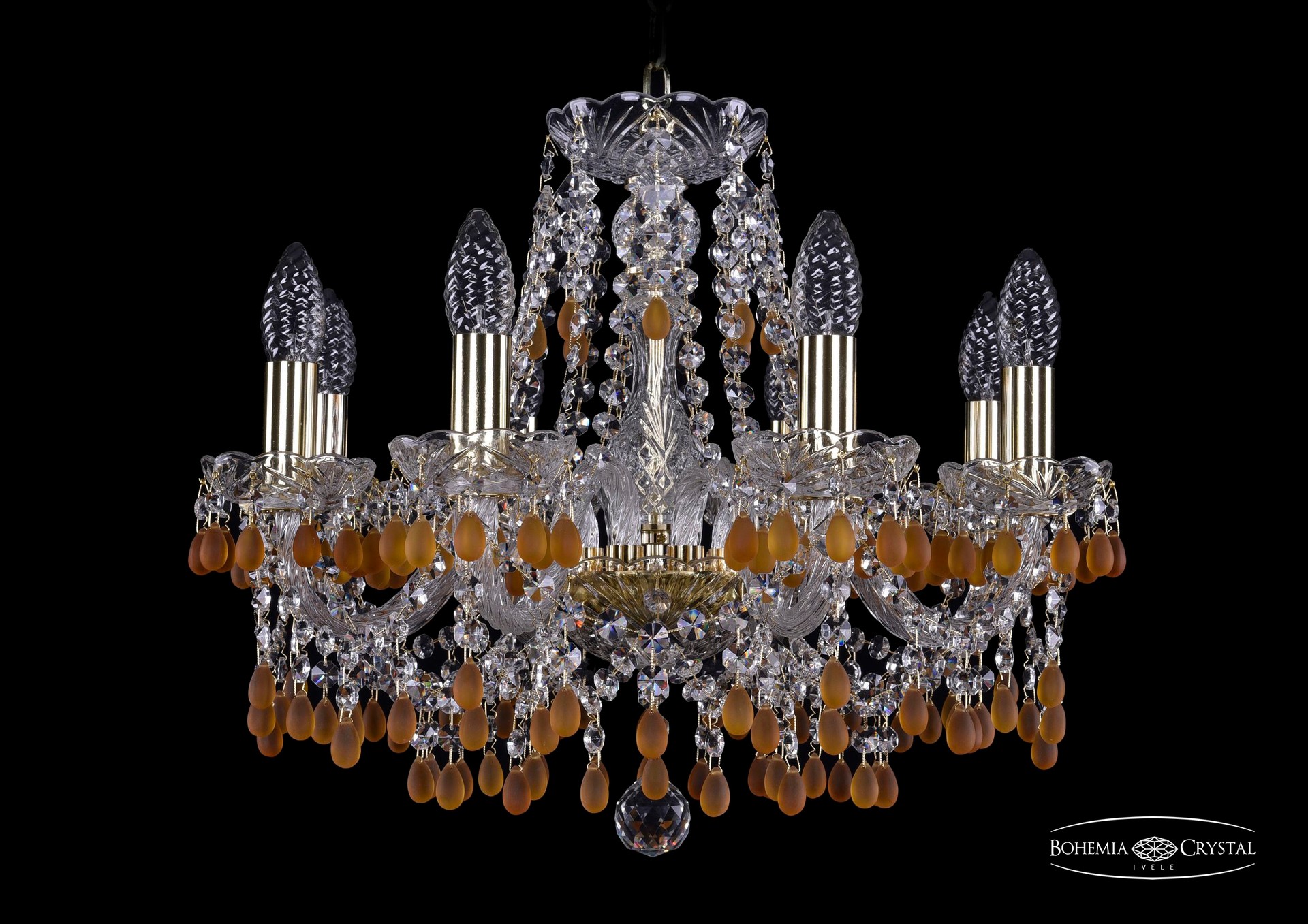 Подвесная хрустальная люстра 1410 Bohemia 1410/8/160 G V1003