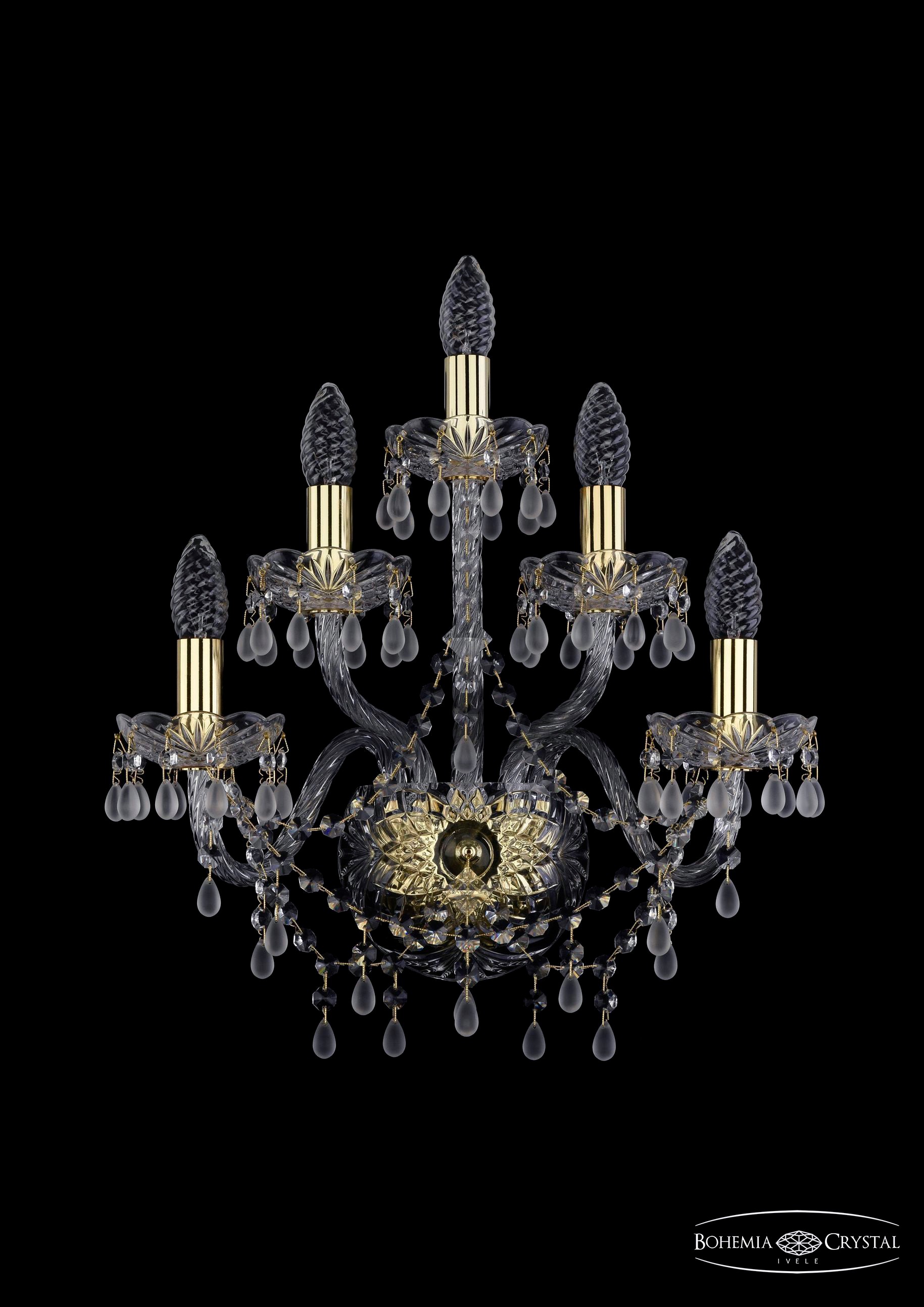 Настенное бра Bohemia 1410 1410B/2+2+1/160/G/V0300