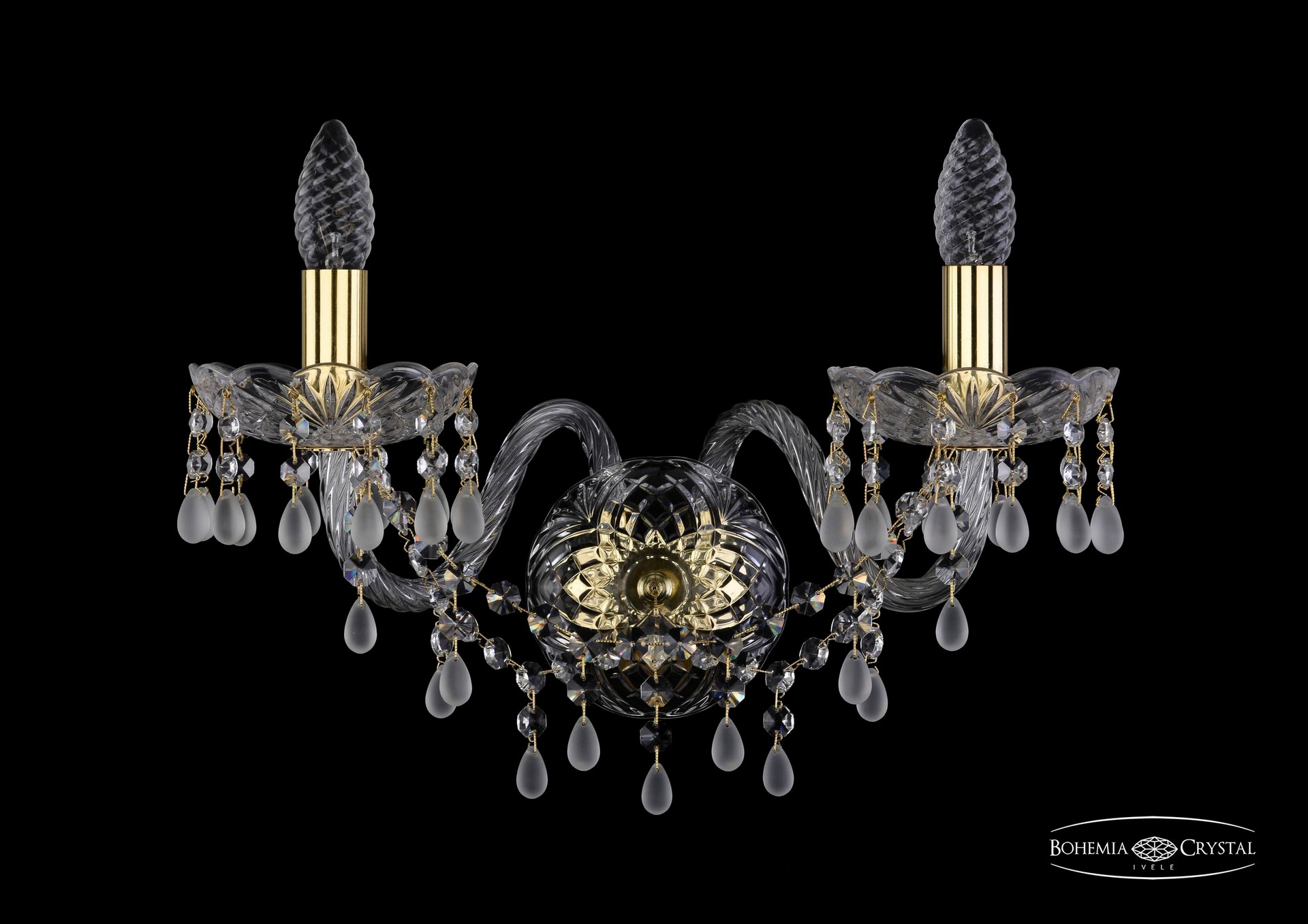 Настенное бра Bohemia 1410 1410B/2/195/XL/G/V0300