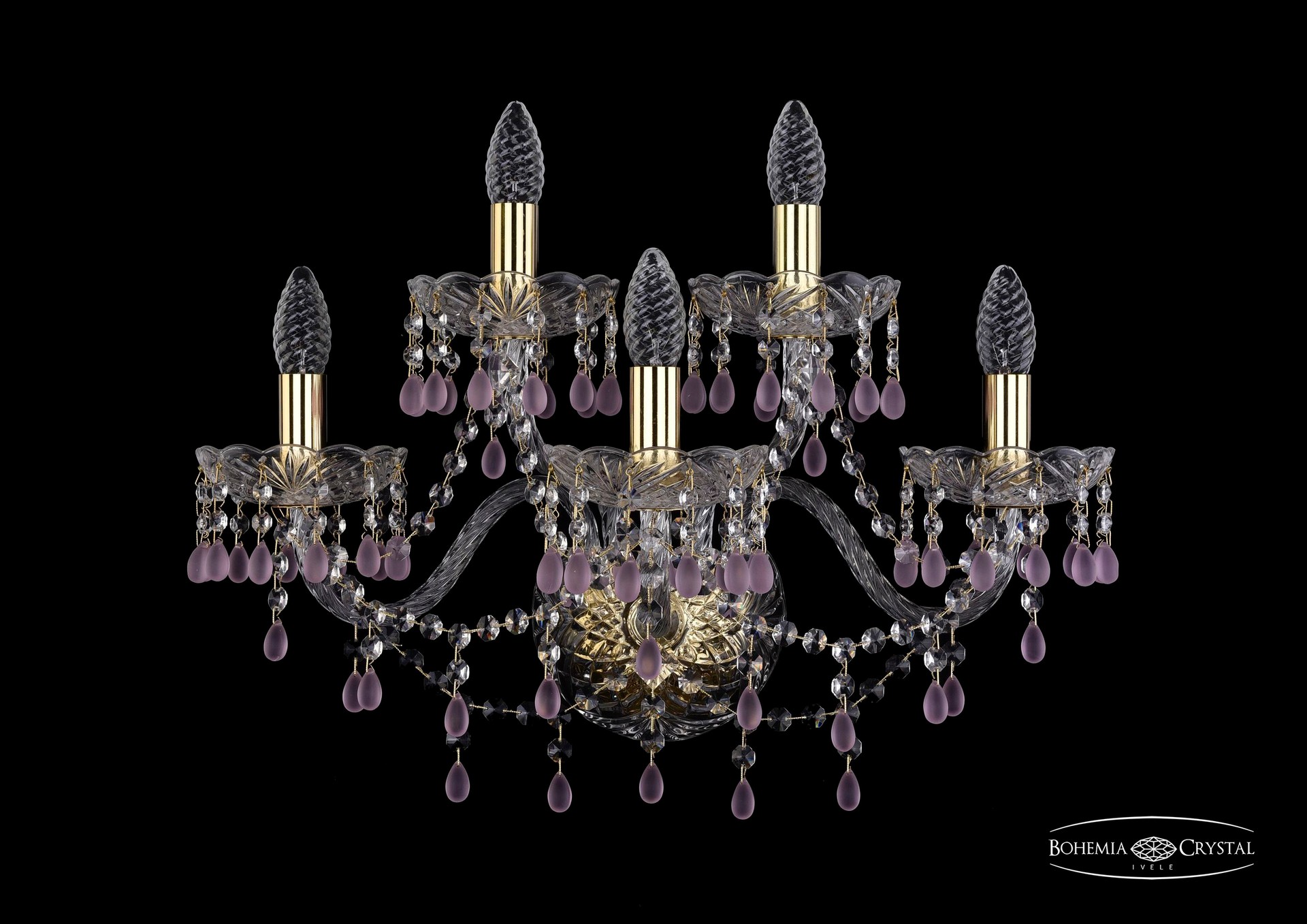 Настенное бра Bohemia 1410 1410B/3+2/195/XL/G/V7010