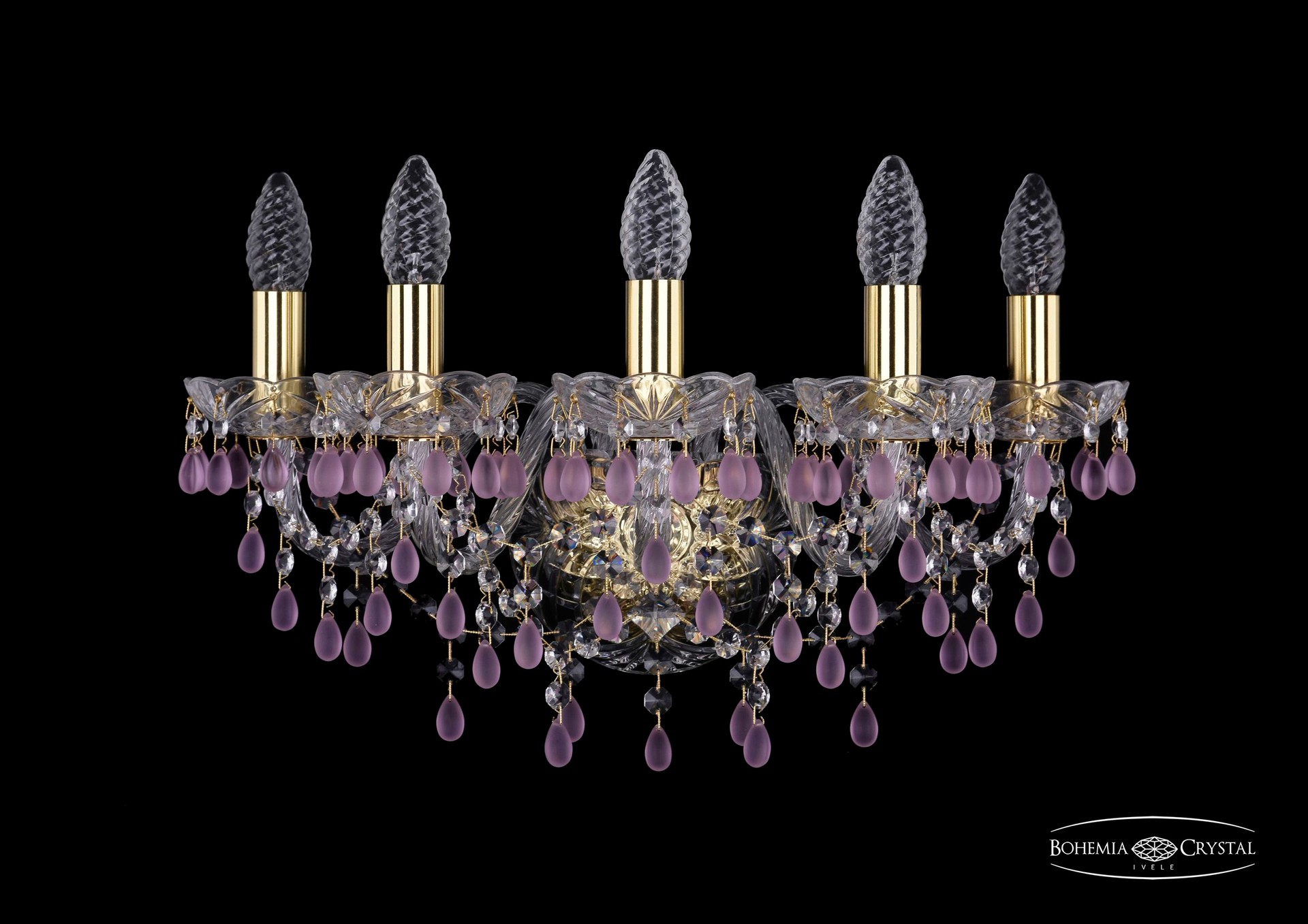 Настенное бра Bohemia 1410 1410B/5/160/G/V7010